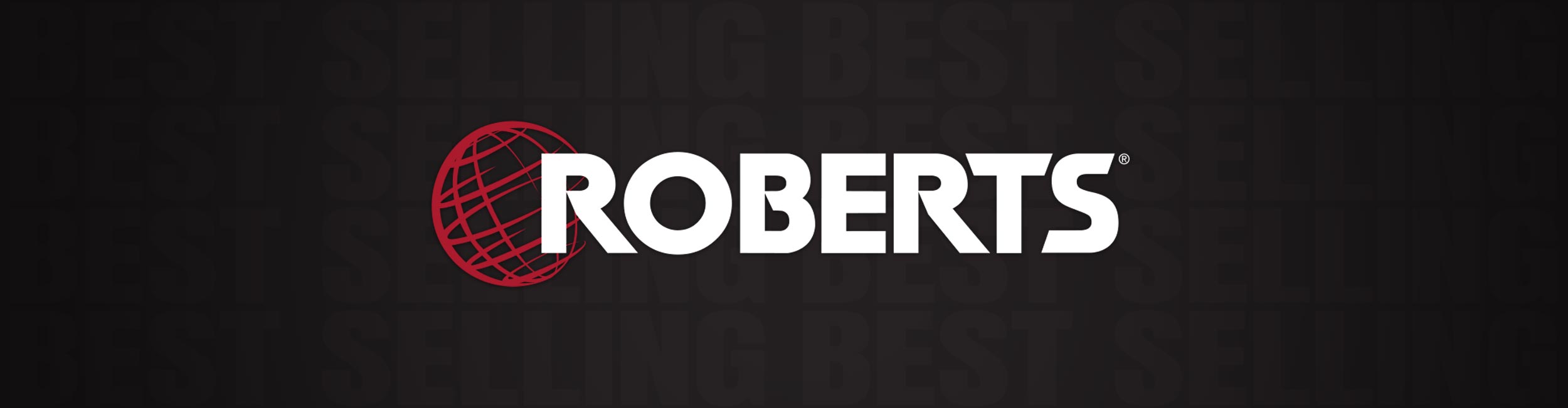 ROBERTS logo on a black background with 'BEST SELLING'