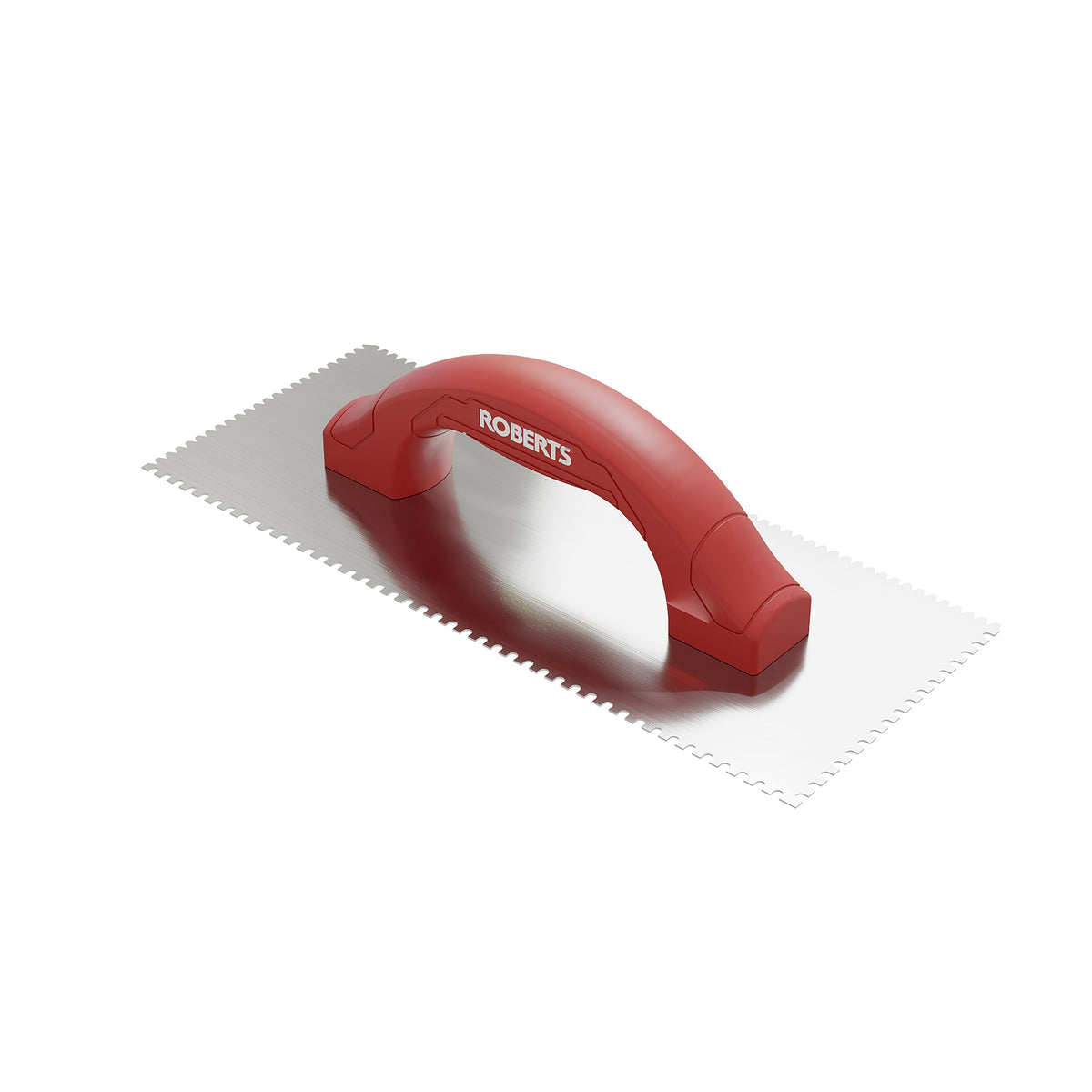 1/4" Flat V & 1/8" U Dual-Notch Trowel w/ Comfort Grip - 360 Spin Image - 5