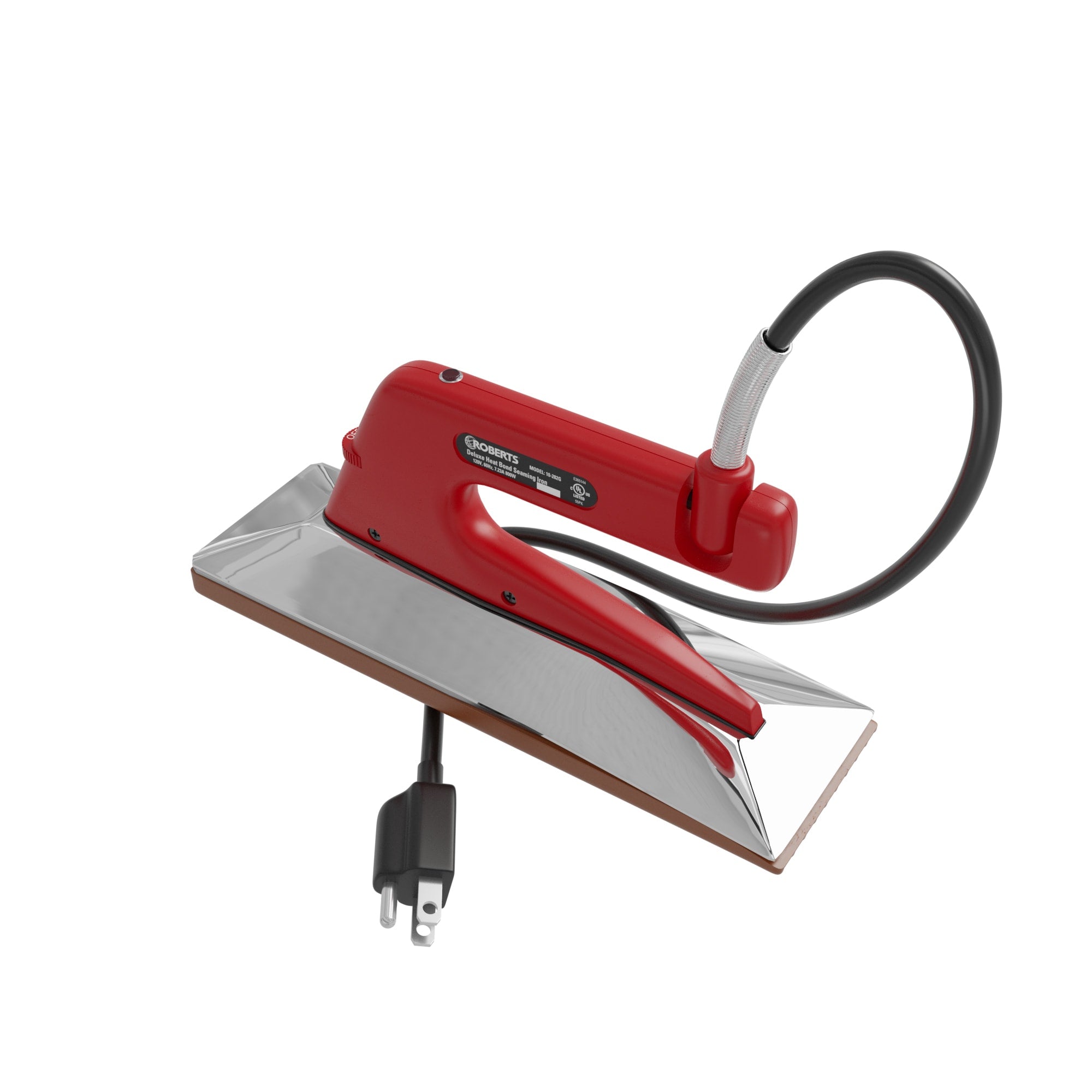 Deluxe Heat Bond Carpet Iron with Non-Stick%2C Grooved Base - 360 Spin Image - 6