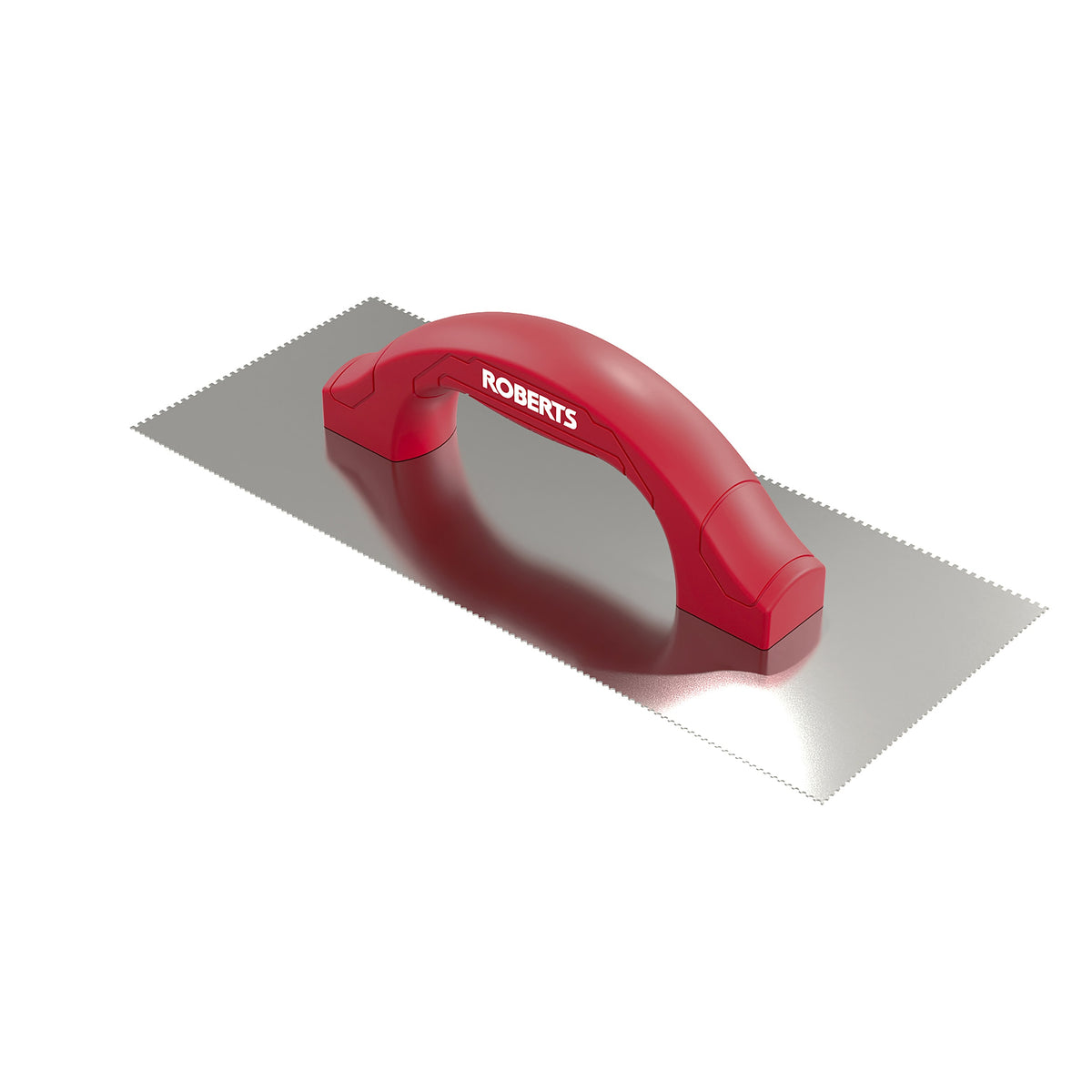 1/4" Flat V & 1/8" Square Dual-Notch Trowel w/ Comfort Grip - 360 Spin Image - 6