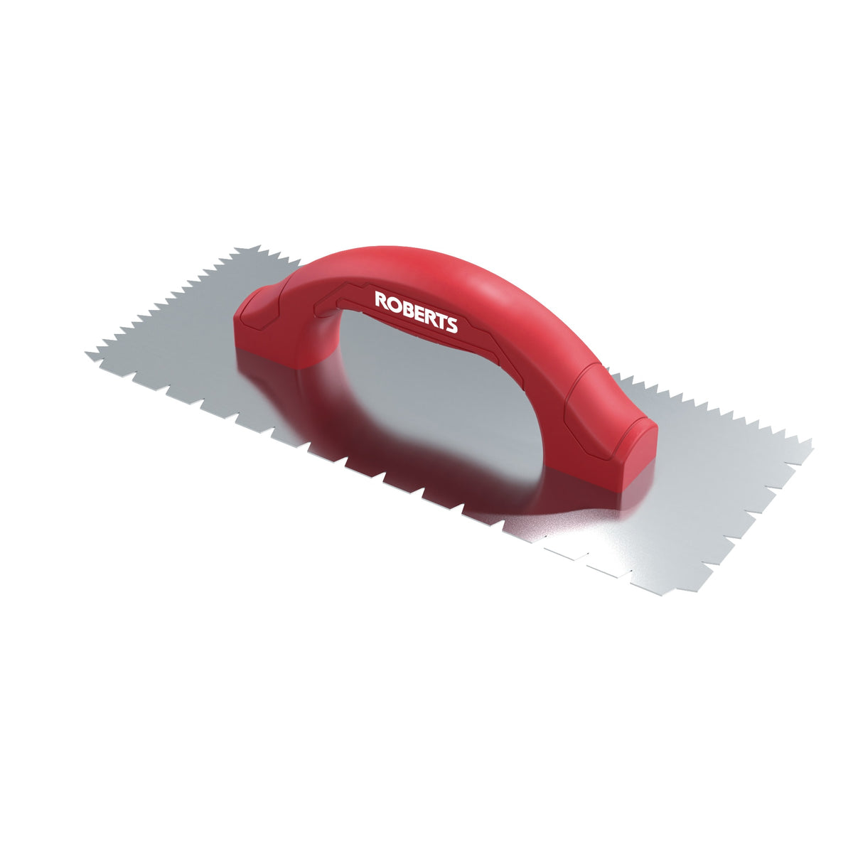 3/16" x 1/4" x 1/2" Flat V & Tiger Tooth Dual-Notch Trowel w/ Comfort Grip - 360 Spin Image - 8