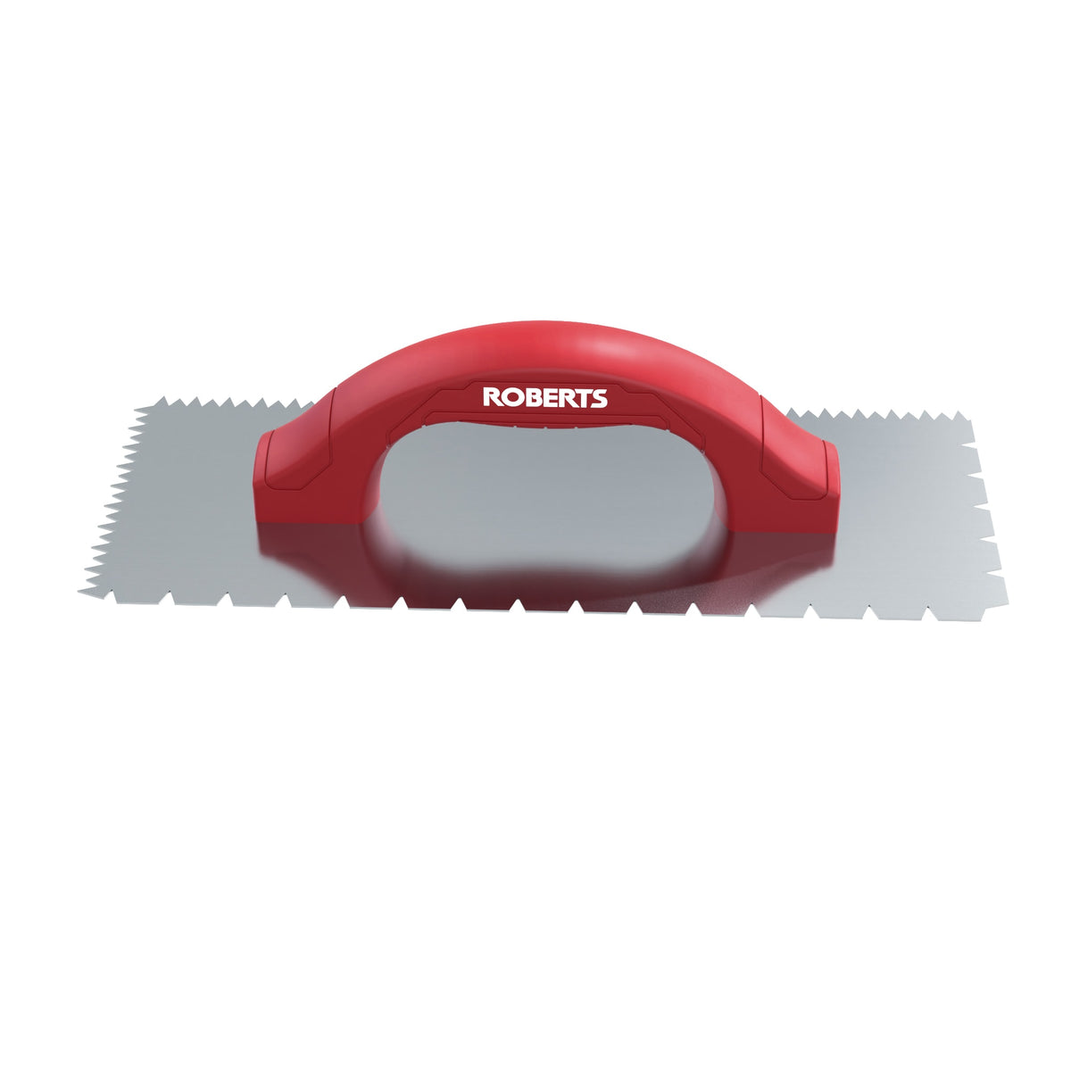 3/16" x 1/4" x 1/2" Flat V & Tiger Tooth Dual-Notch Trowel w/ Comfort Grip - 360 Spin Image - 10