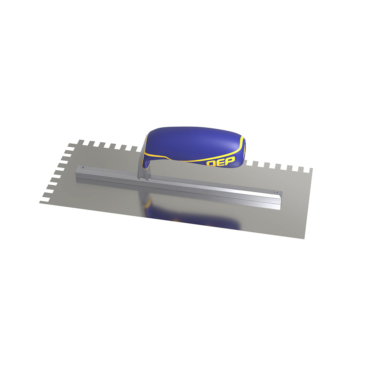 1/4" x 3/8" x 1/4" Square Notch Stainless Trowel w/ Comfort Grip - 360 Spin Image - 11
