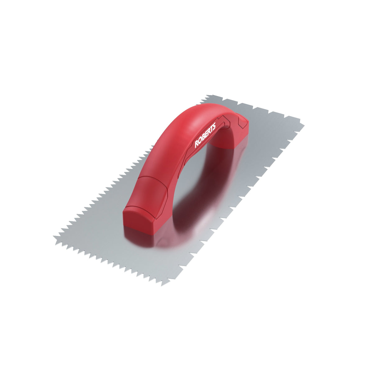 3/16" x 1/4" x 1/2" Flat V & Tiger Tooth Dual-Notch Trowel w/ Comfort Grip - 360 Spin Image - 14