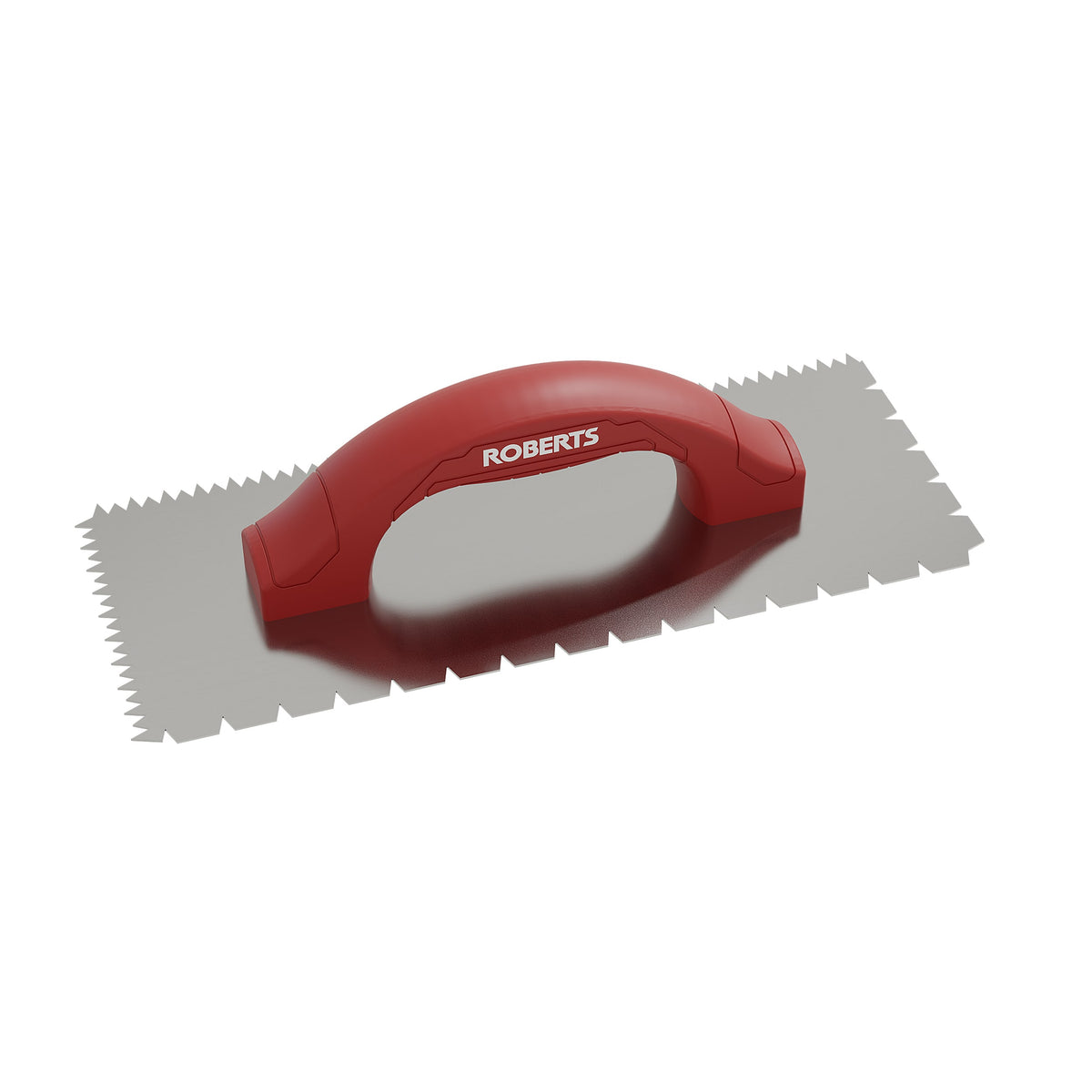 3/16" x 1/4" x 1/2" Flat V & Tiger Tooth Dual-Notch Trowel w/ Comfort Grip - 360 Spin Image - 14