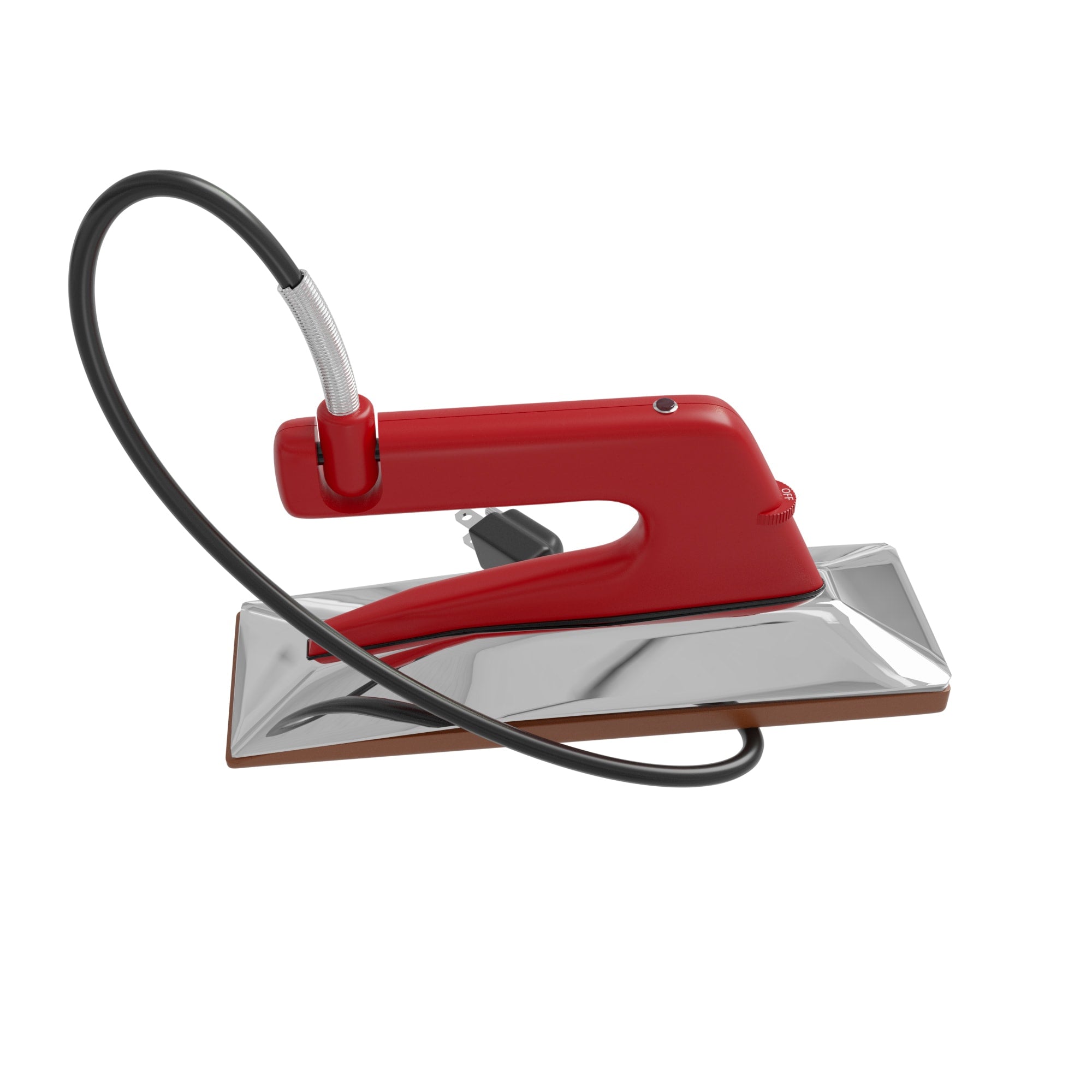 Deluxe Heat Bond Carpet Iron with Non-Stick%2C Grooved Base - 360 Spin Image - 15
