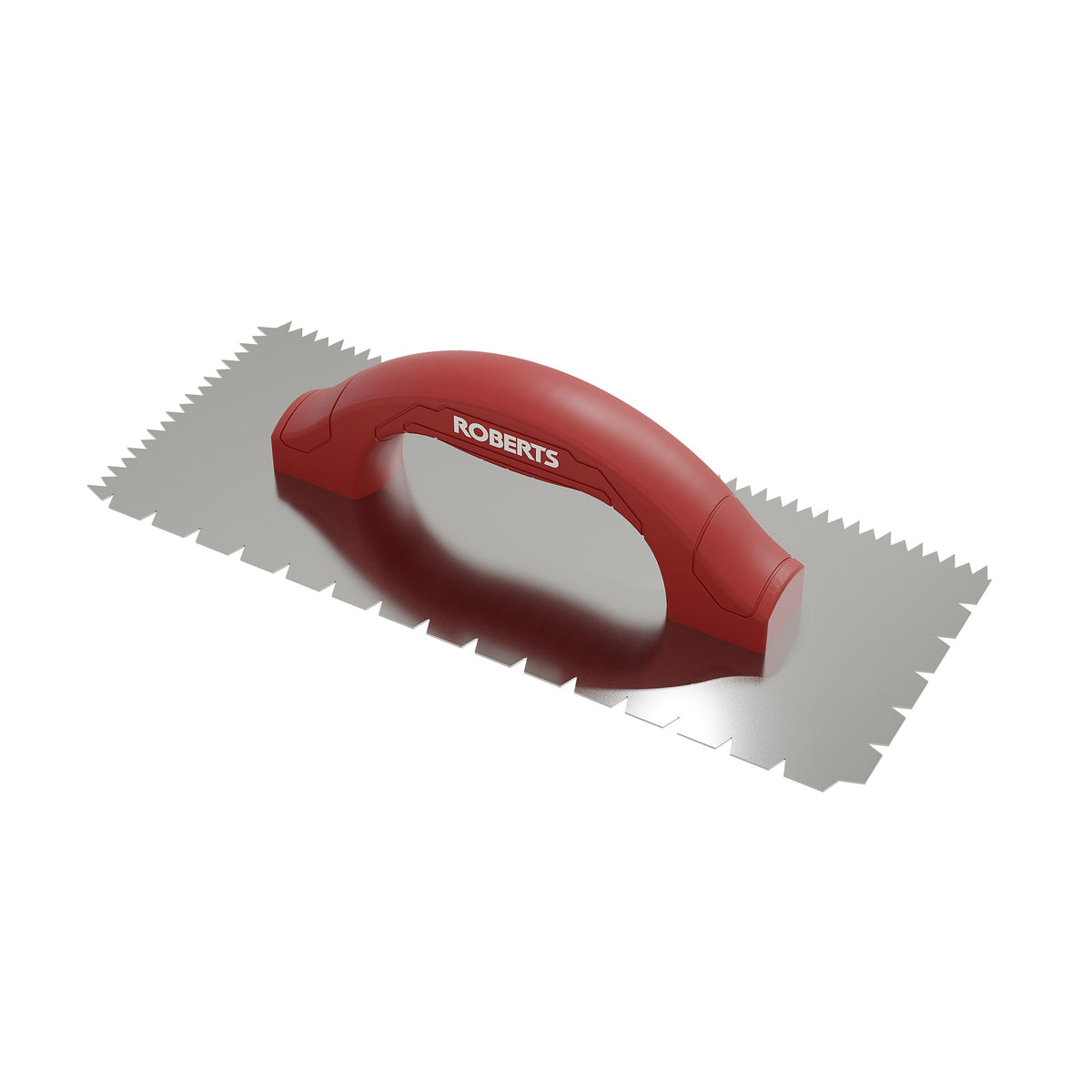 3/16" x 1/4" x 1/2" Flat V & Tiger Tooth Dual-Notch Trowel w/ Comfort Grip - 360 Spin Image - 17