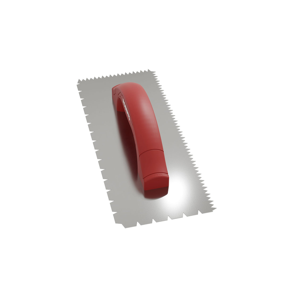 3/16" x 1/4" x 1/2" Flat V & Tiger Tooth Dual-Notch Trowel w/ Comfort Grip - 360 Spin Image - 20