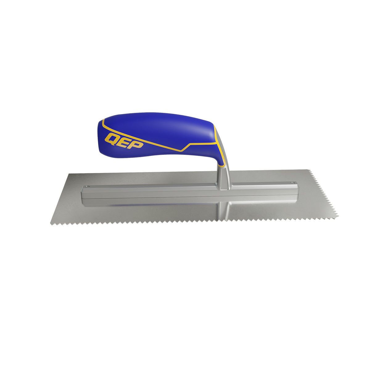 3/16" x 5/32" V-Notch Stainless Steel Trowel w/ Comfort Grip Handle - 360 Spin Image - 21