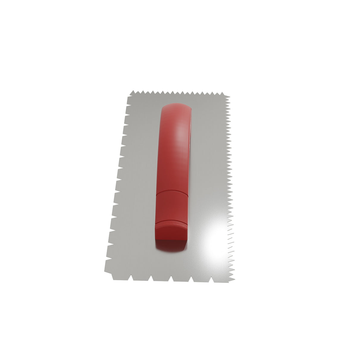 3/16" x 1/4" x 1/2" Flat V & Tiger Tooth Dual-Notch Trowel w/ Comfort Grip - 360 Spin Image - 21
