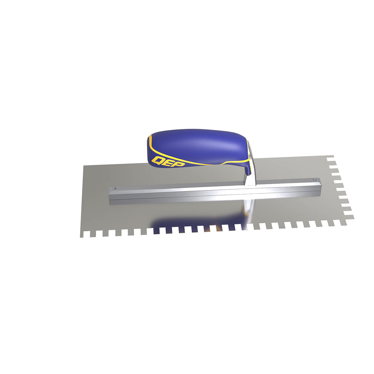 1/4" x 3/8" x 1/4" Square Notch Stainless Trowel w/ Comfort Grip - 360 Spin Image - 22