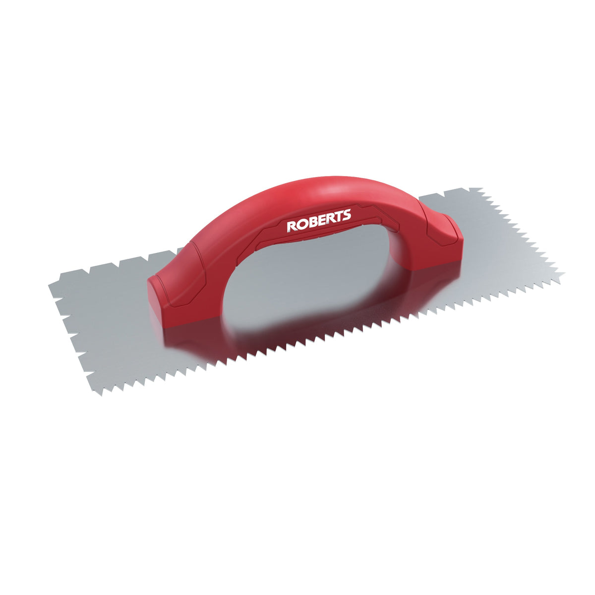 3/16" x 1/4" x 1/2" Flat V & Tiger Tooth Dual-Notch Trowel w/ Comfort Grip - 360 Spin Image - 23