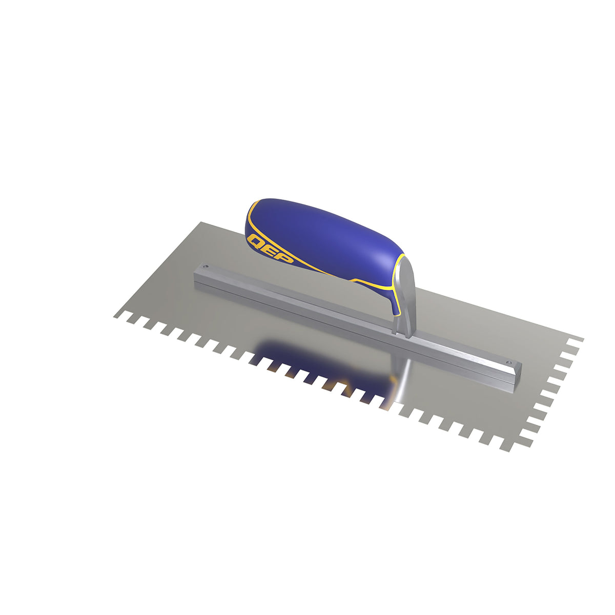 1/4" x 3/8" x 1/4" Square Notch Stainless Trowel w/ Comfort Grip - 360 Spin Image - 24