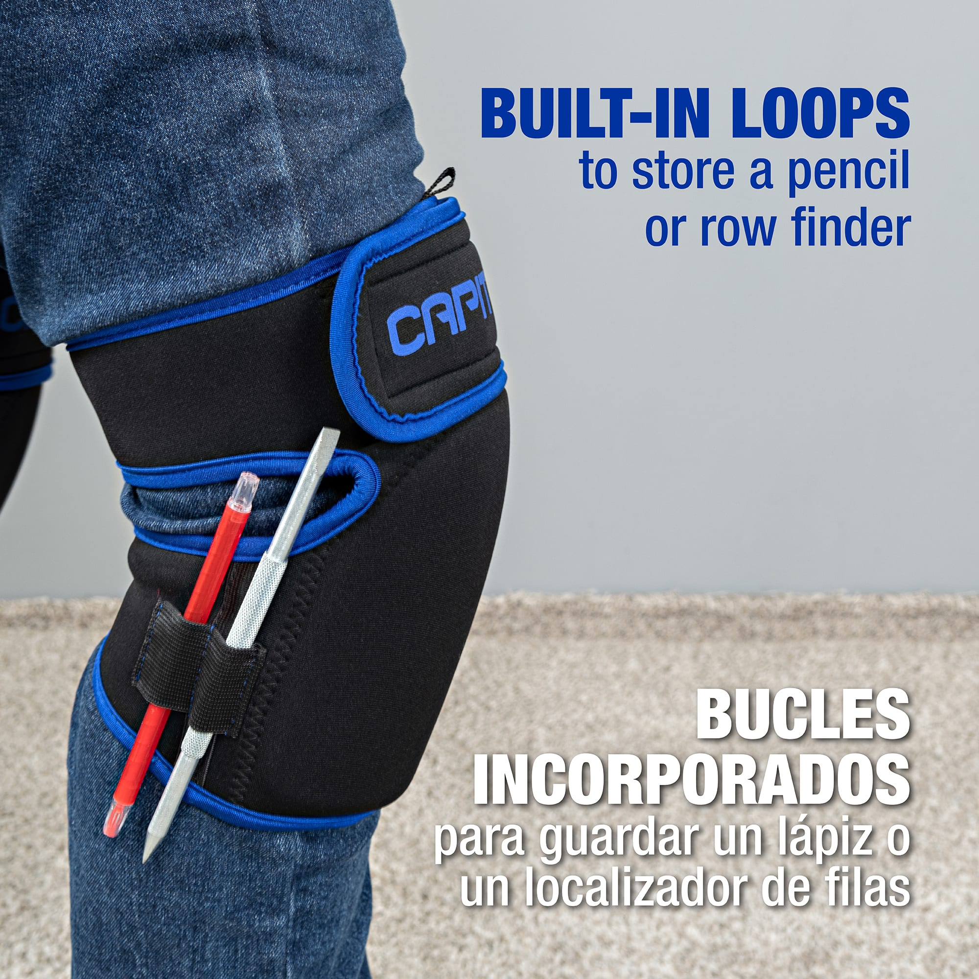 Professional Flooring Knee Pads with Wide%2C Non-Pinching Straps - 4