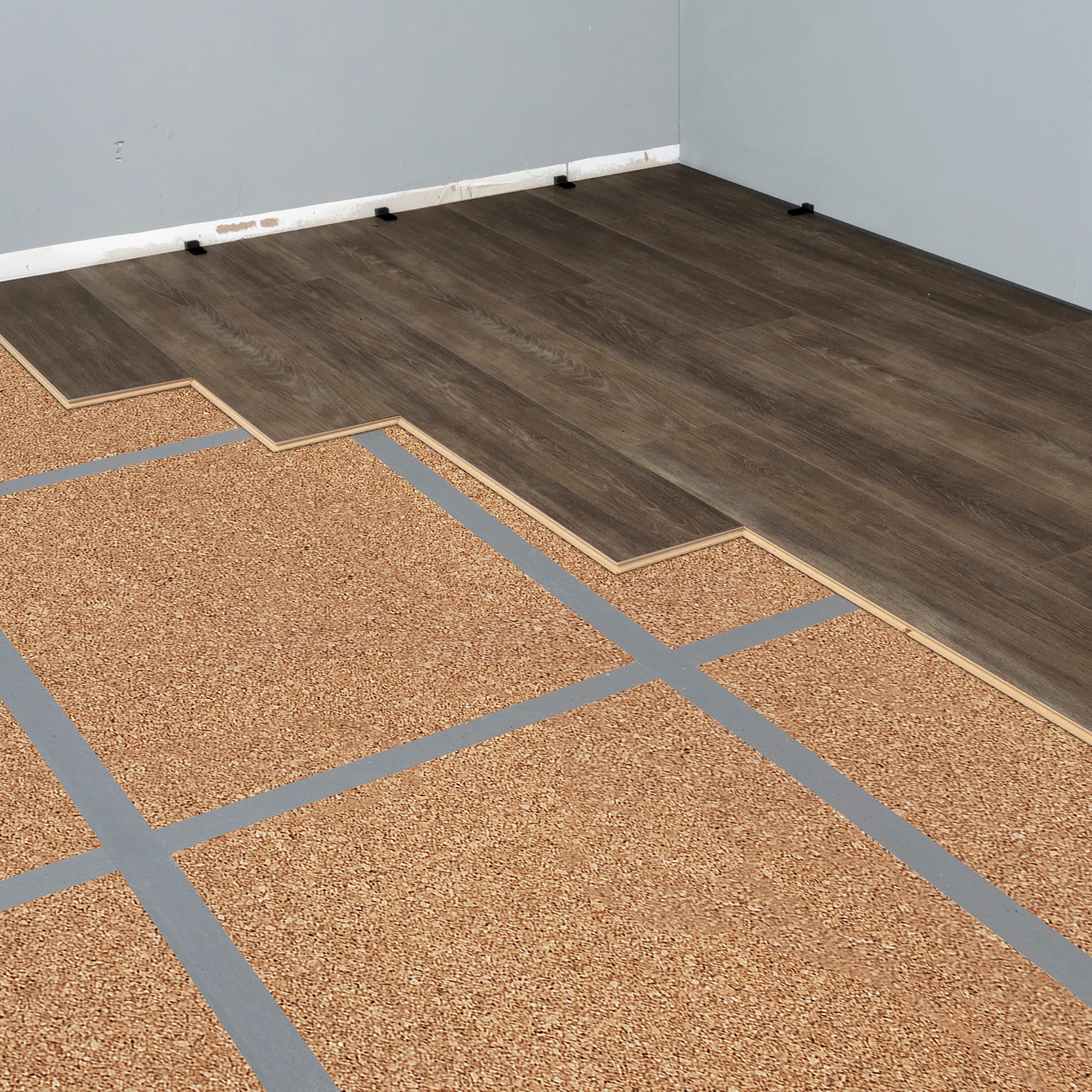 Premium Cork Underlayment Sheets - 6 mm - 150 sq. ft. (2' x 3') - 2