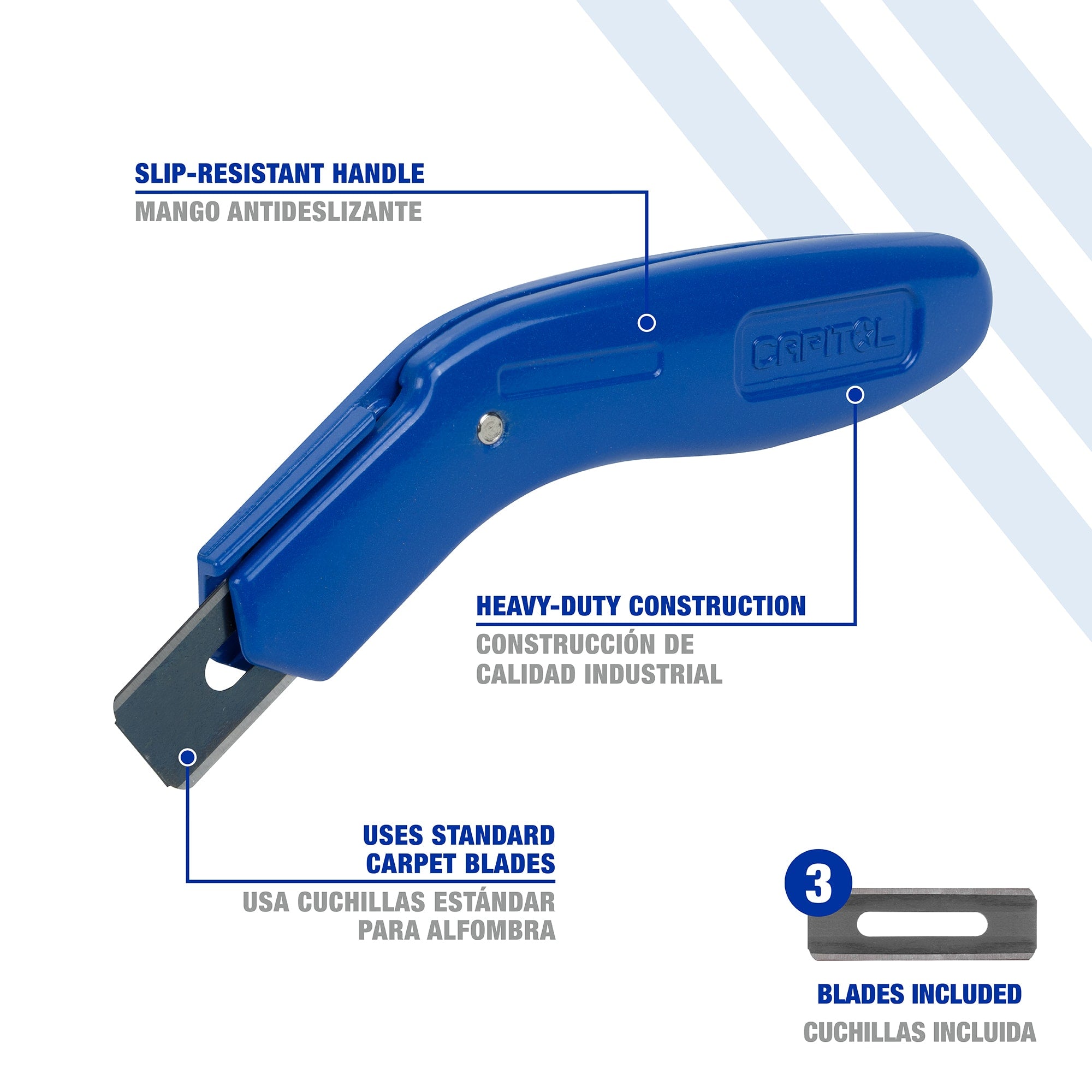 Fixed-Blade Pro Carpet Knife - 2