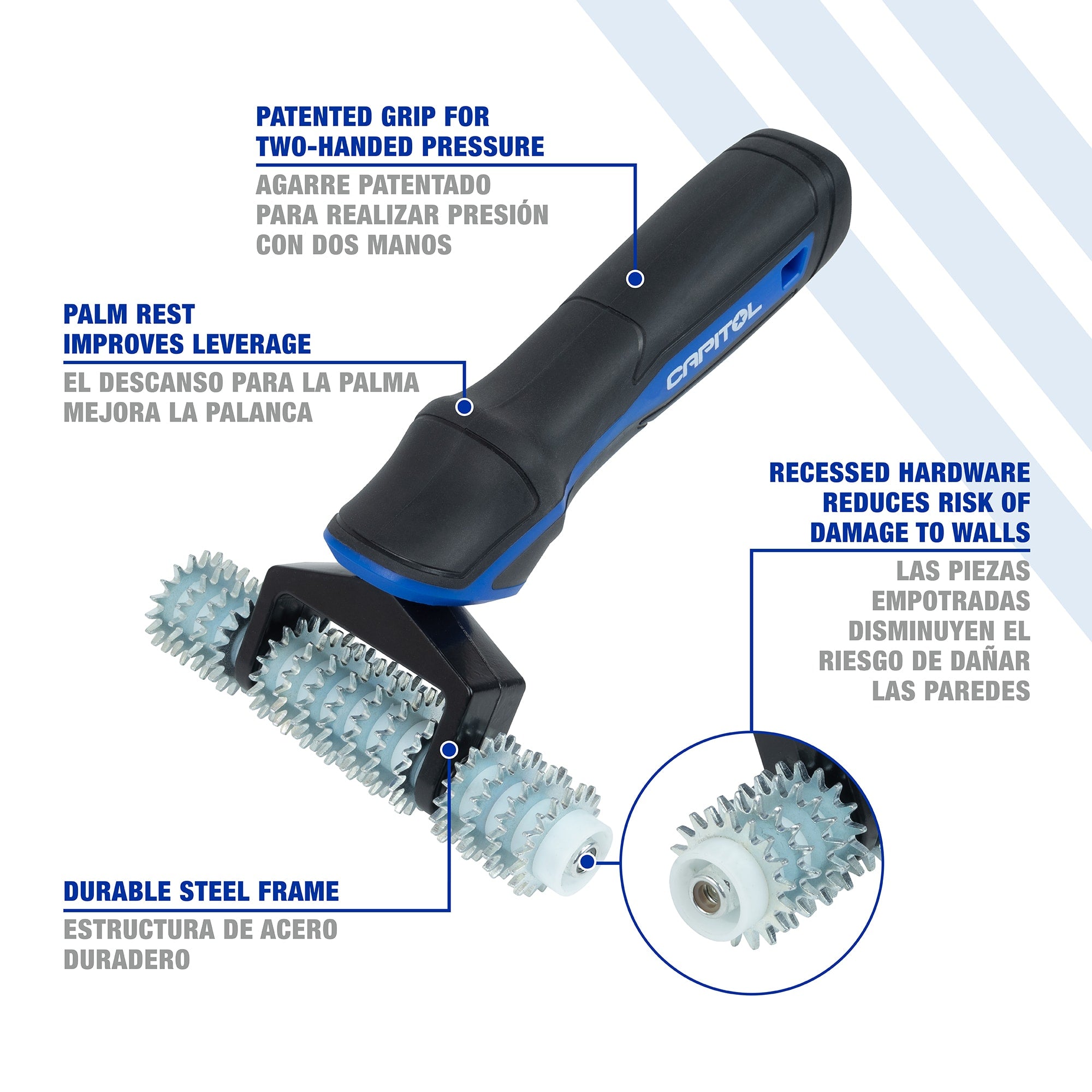 Star Wheel Loop Pile Seam Roller - 2