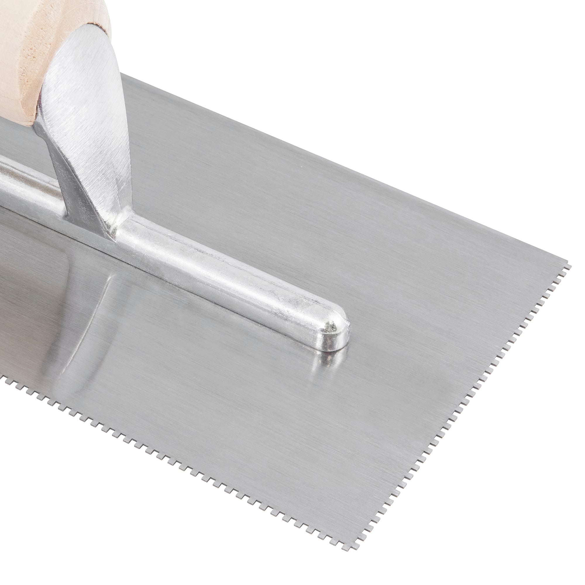 1/16" x 1/16" x 1/16" Square Notch Pro Flooring Adhesive Trowel - 5