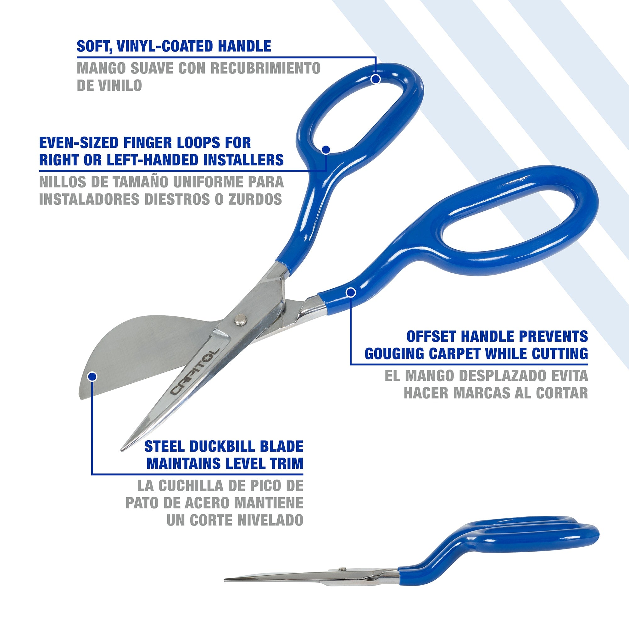 Raised Handle Duckbill Napping Shears - 2