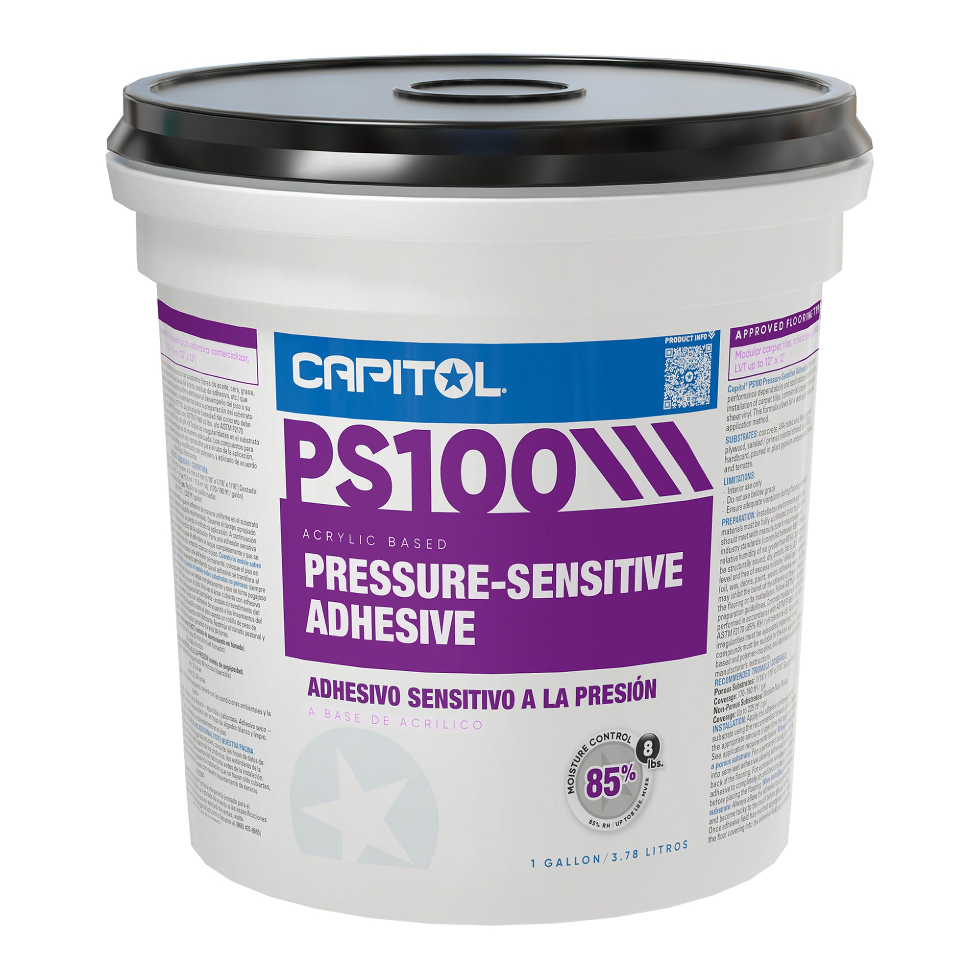 PS100 Pressure Sensitive Adhesive - 1 Gal. / 3.78 L Pail - 1