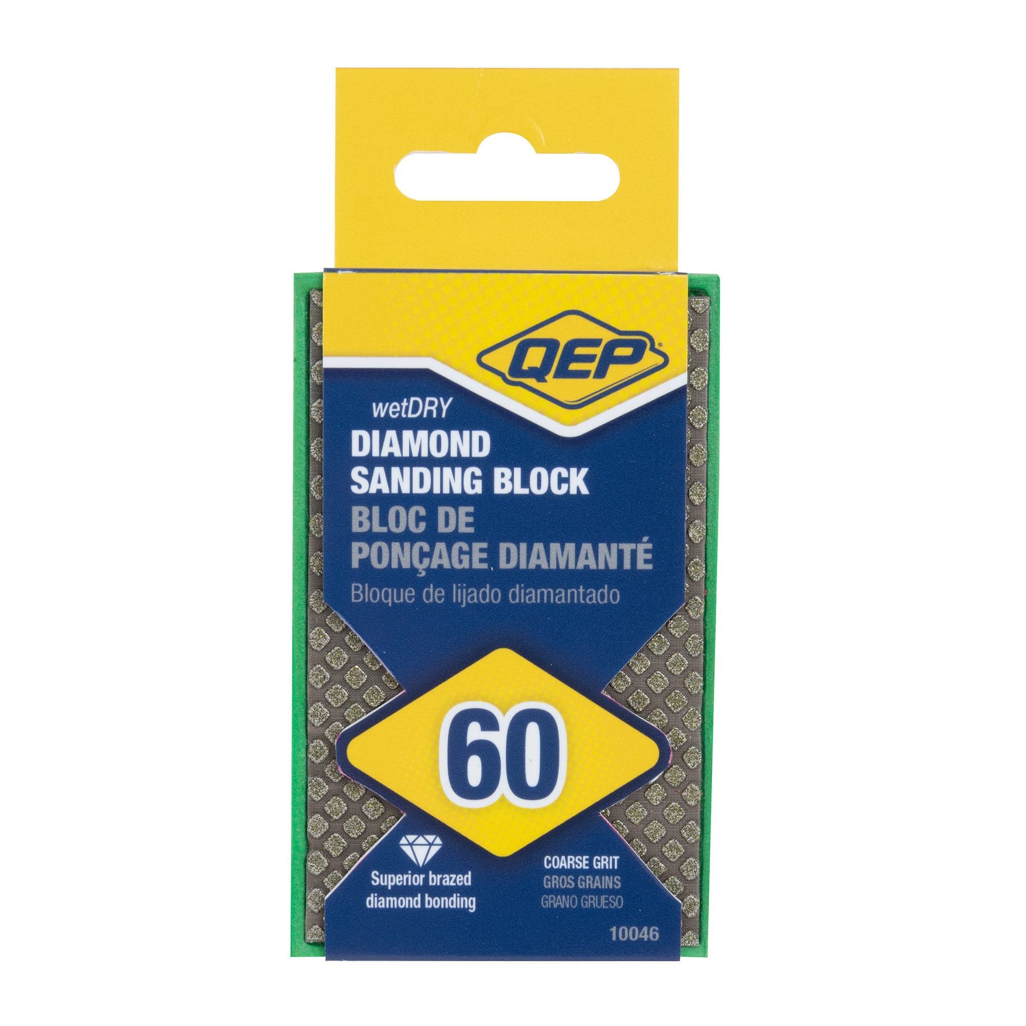 60-Grit Coarse Diamond Sanding Block - 6