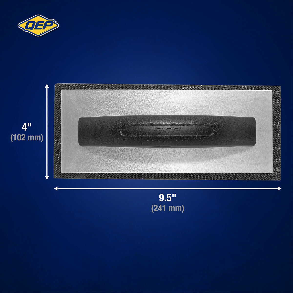 4" x 9.5" Molded Rubber Grout Float with Non-Stick Gum Rubber - 5