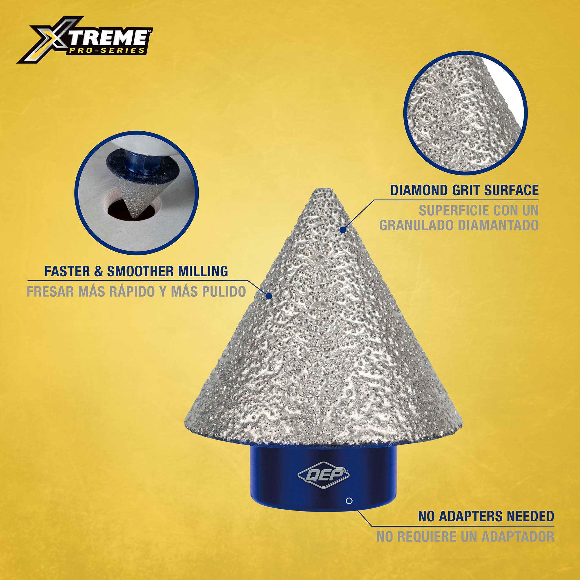 Xtreme 1-1/2" Diamond Milling Cone - 2