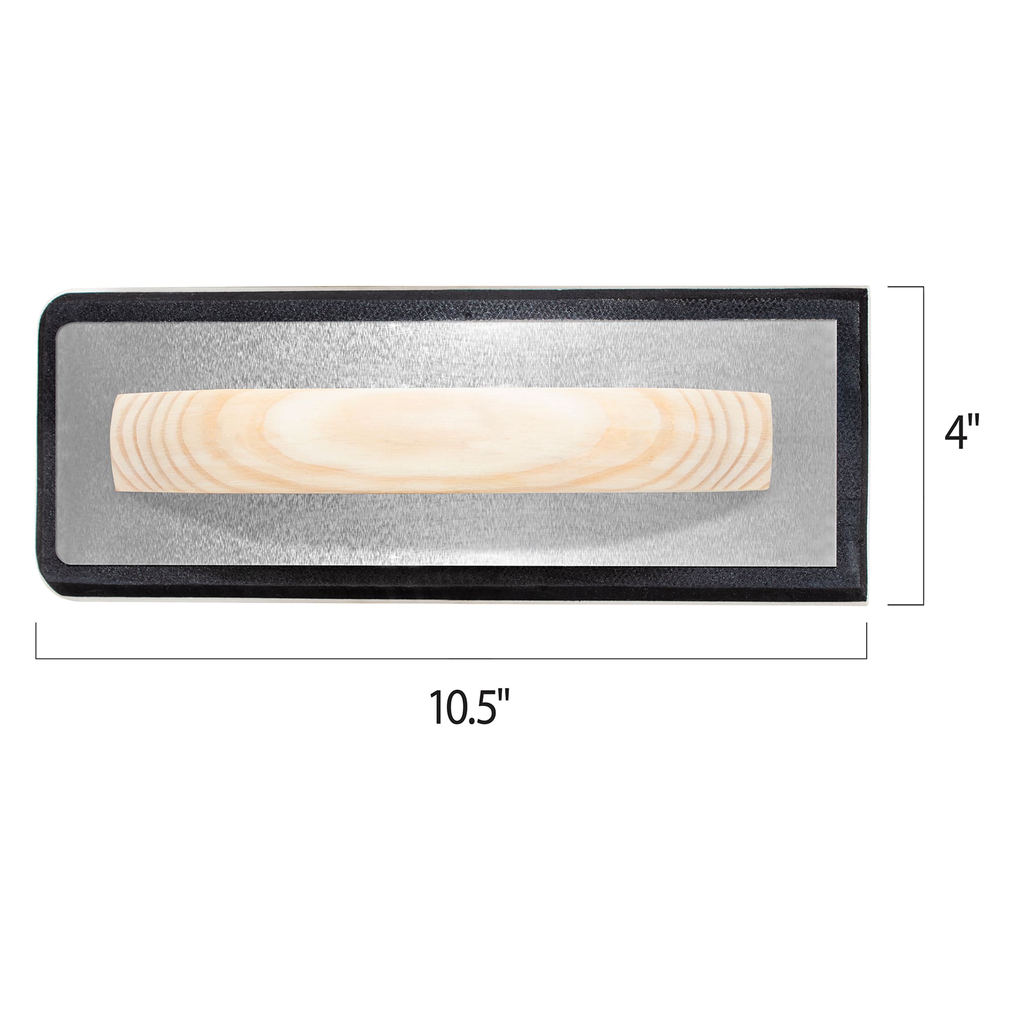 4" x 10.5" XL Non-Stick Gum Rubber Grout Float with Wood Handle - 8
