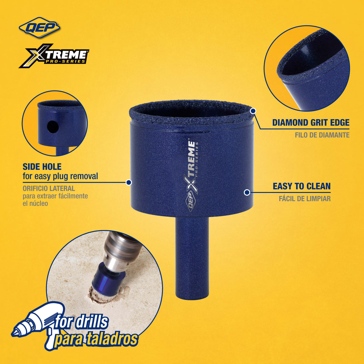Xtreme 1-3/8" Pro Wet/Dry Diamond Hole Saw - 2
