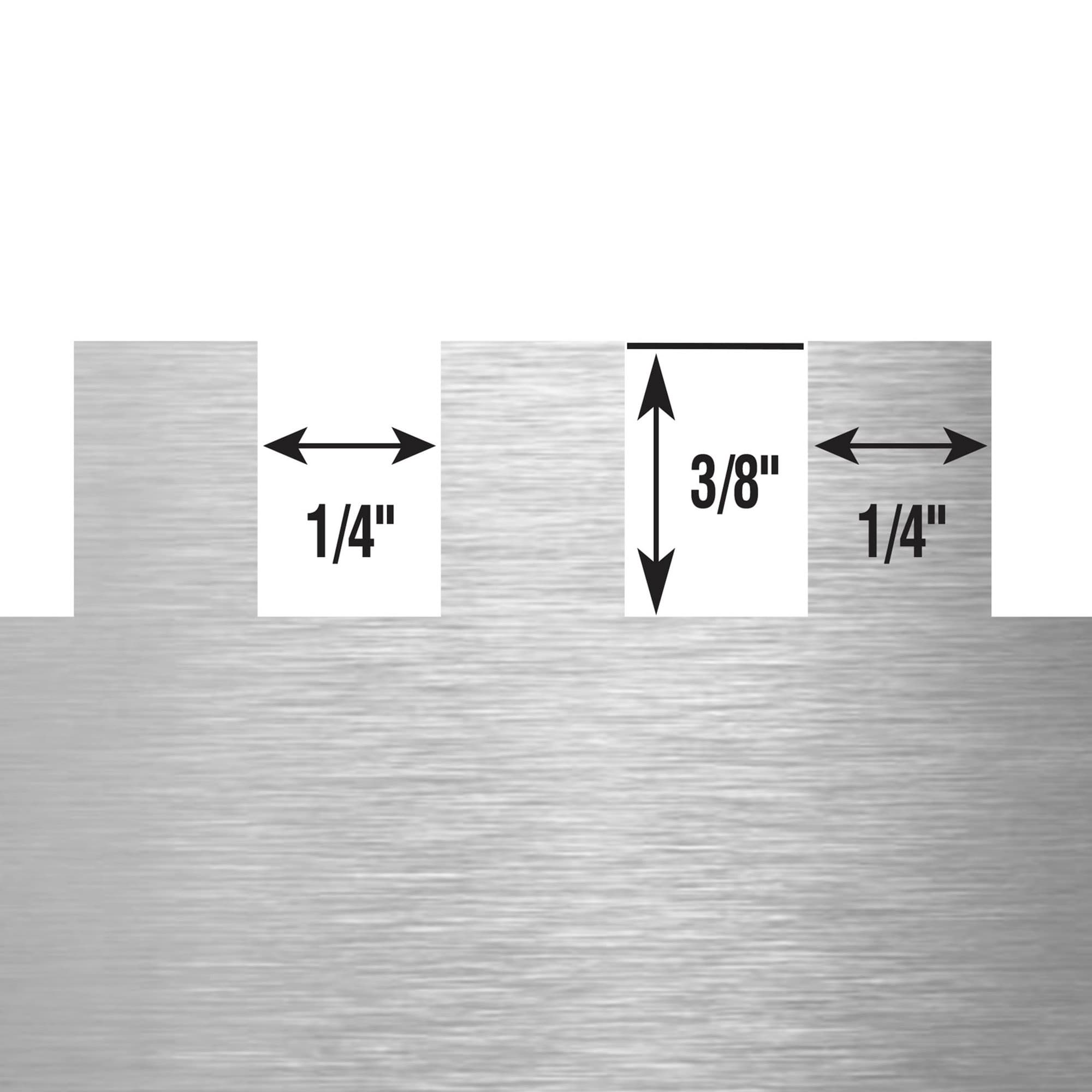 1/4" x 3/8" x 1/4" Square Notch Steel Economy Trowel w/ D-Handle - 5