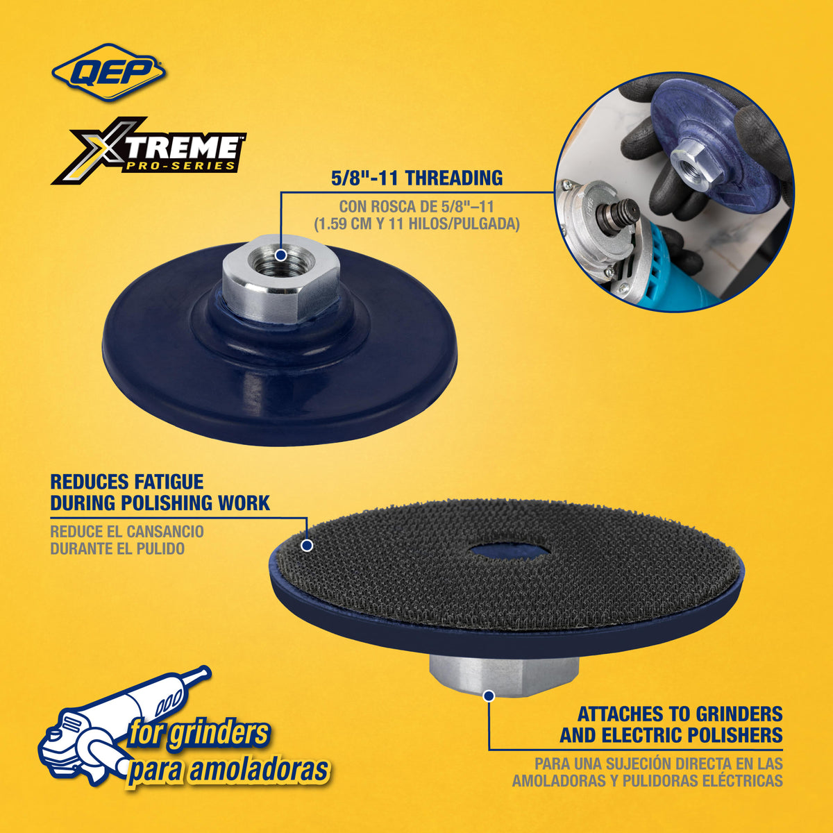 Xtreme 4" Backing Pad for Grinders - 2