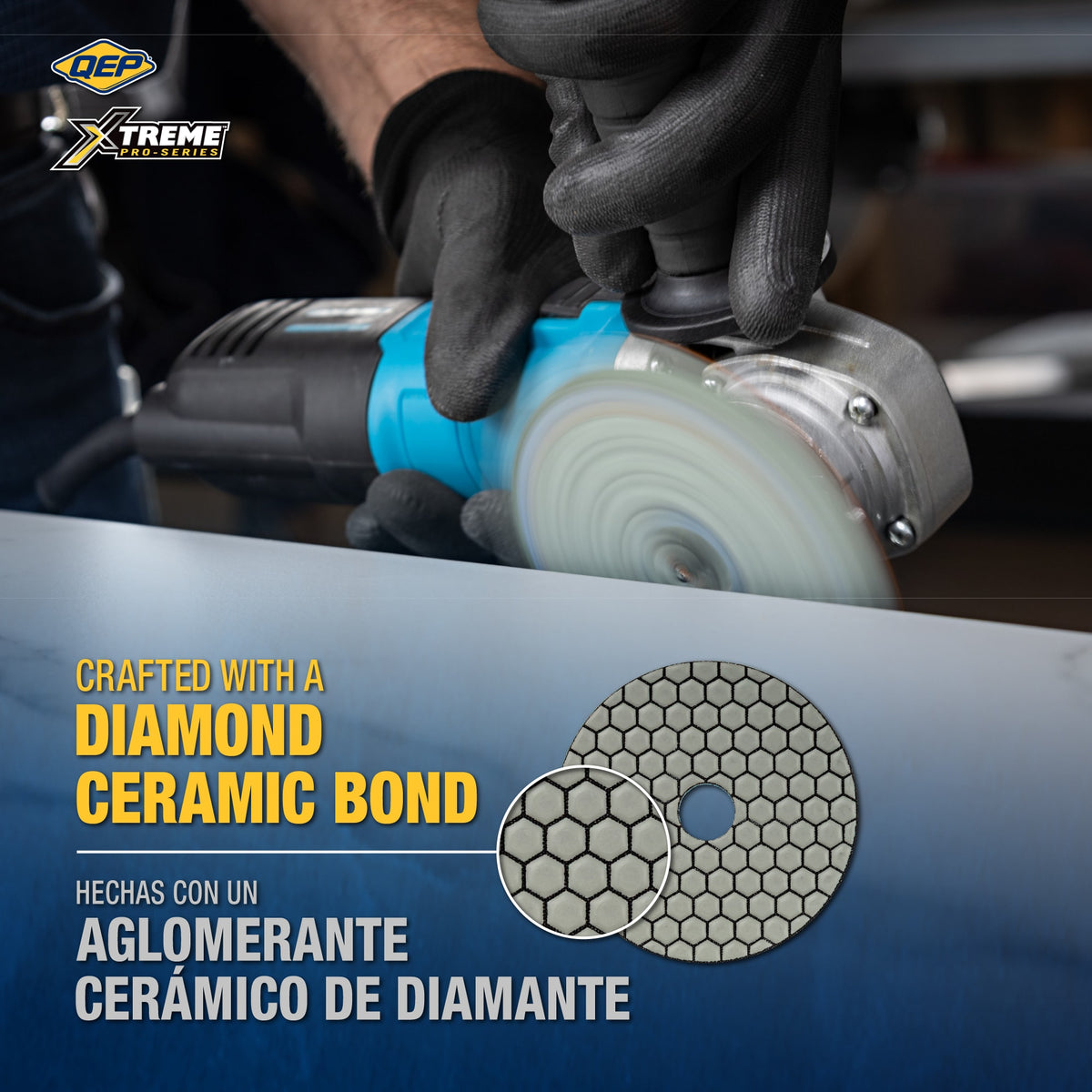 Xtreme 4" Dry Polishing Pad Set for Grinders - 3