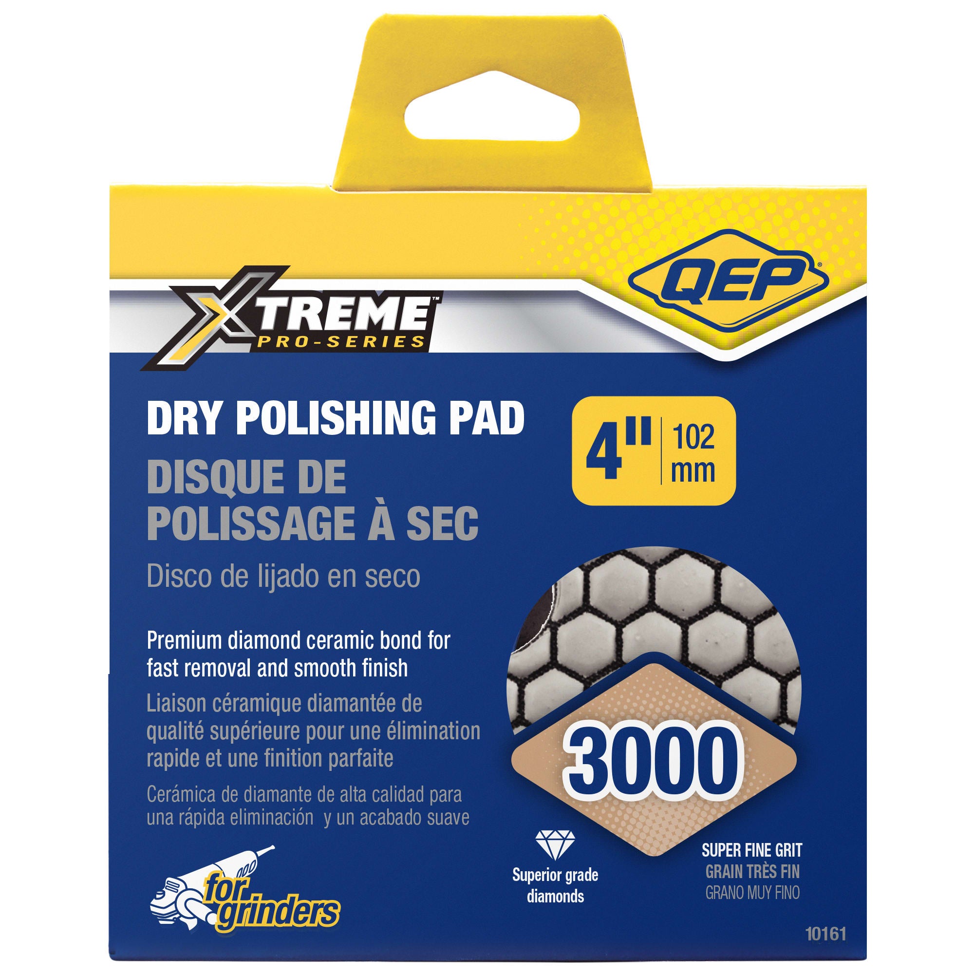 Xtreme 4" Dry Polishing Pad for Grinders - 3%2C000 Grit - 8
