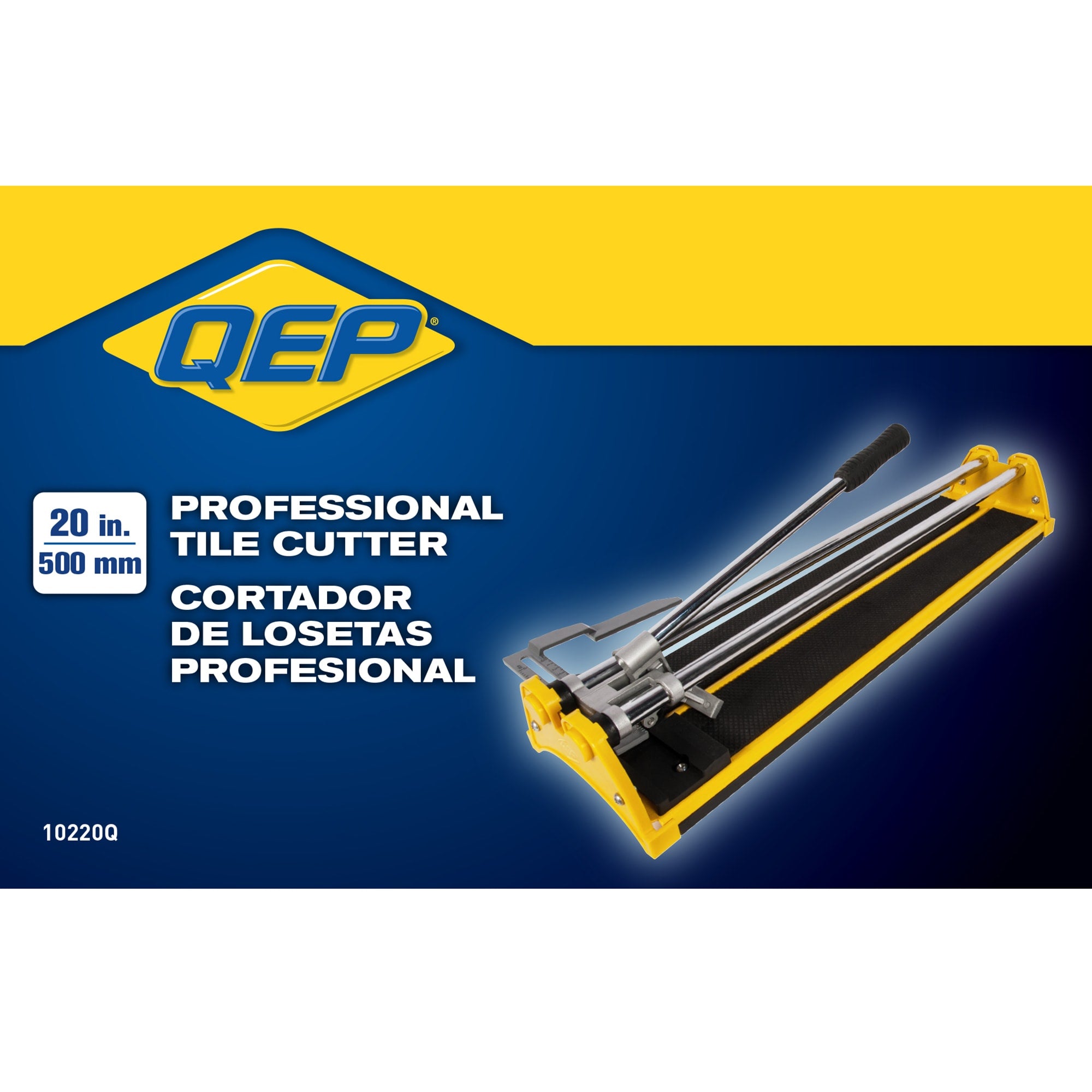 20" Pro Ceramic and Porcelain Tile Cutter with 1/2" Cutting Wheel - 7