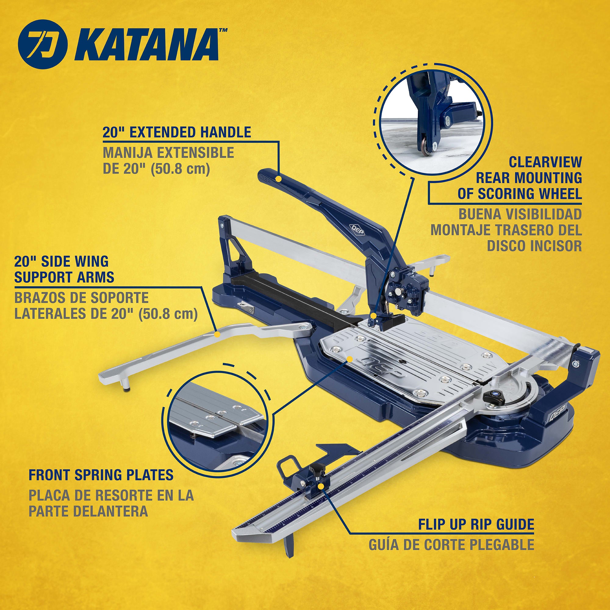 31" KATANA SR-31 Single Rail Tile Cutter - 2