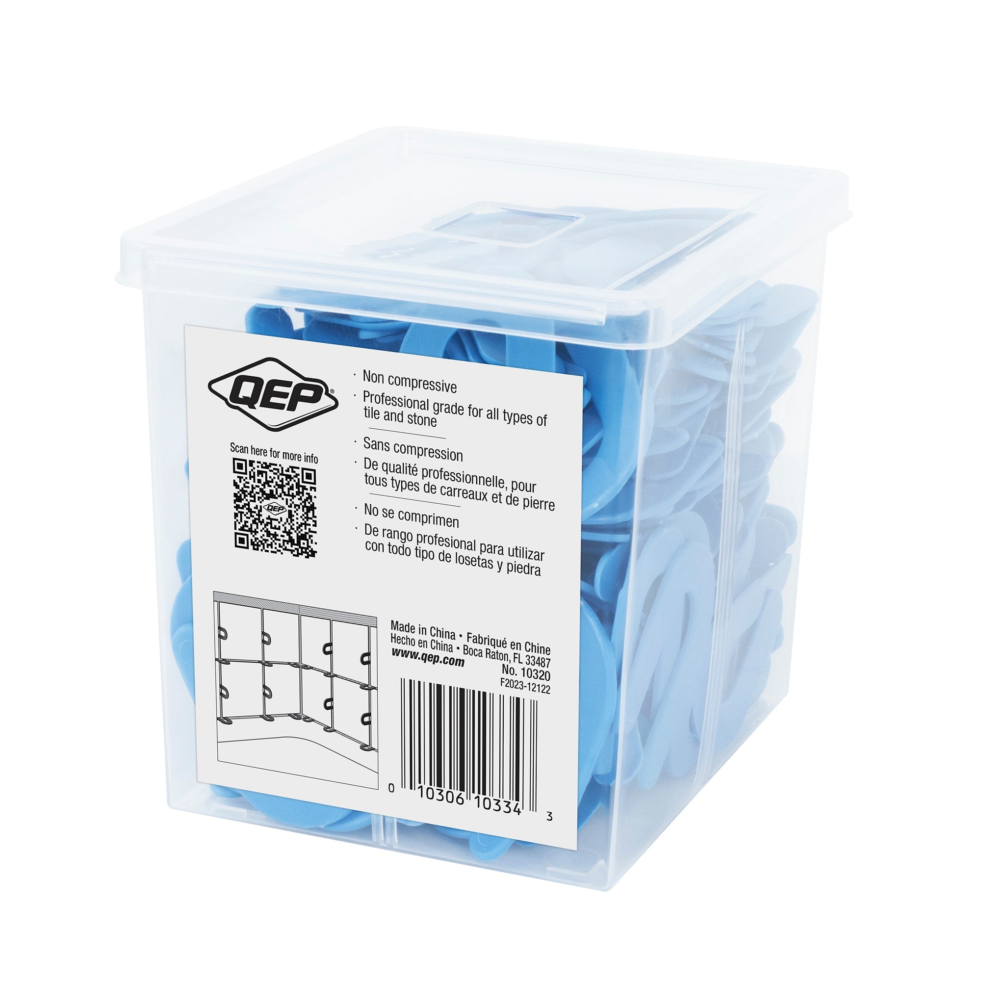 1/16" Horseshoe Shim Tile Spacers (200 pack) - 6