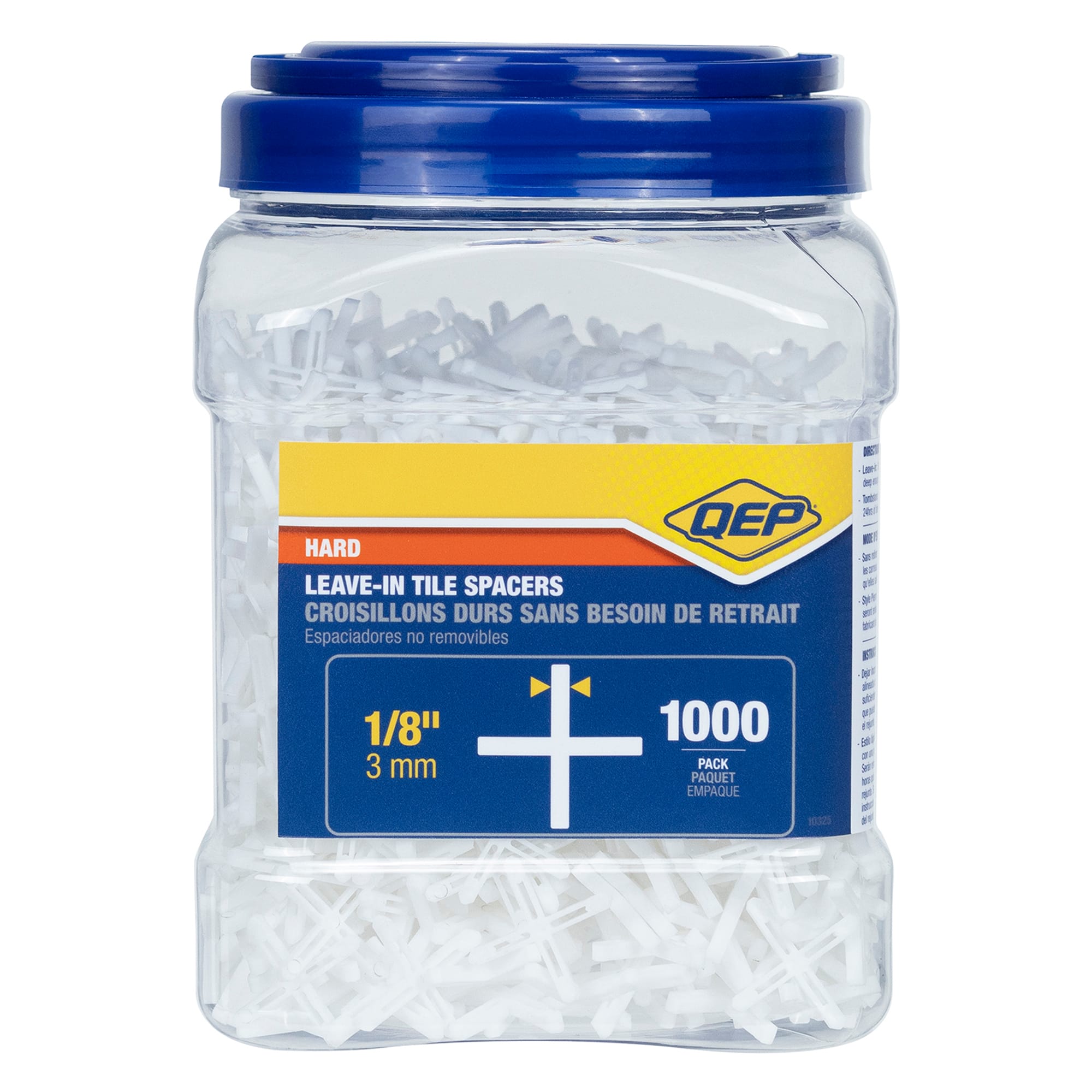 1/8" Hard Style Tile Spacers - Leave-in or Traditional (1%2C000 pack) - 5