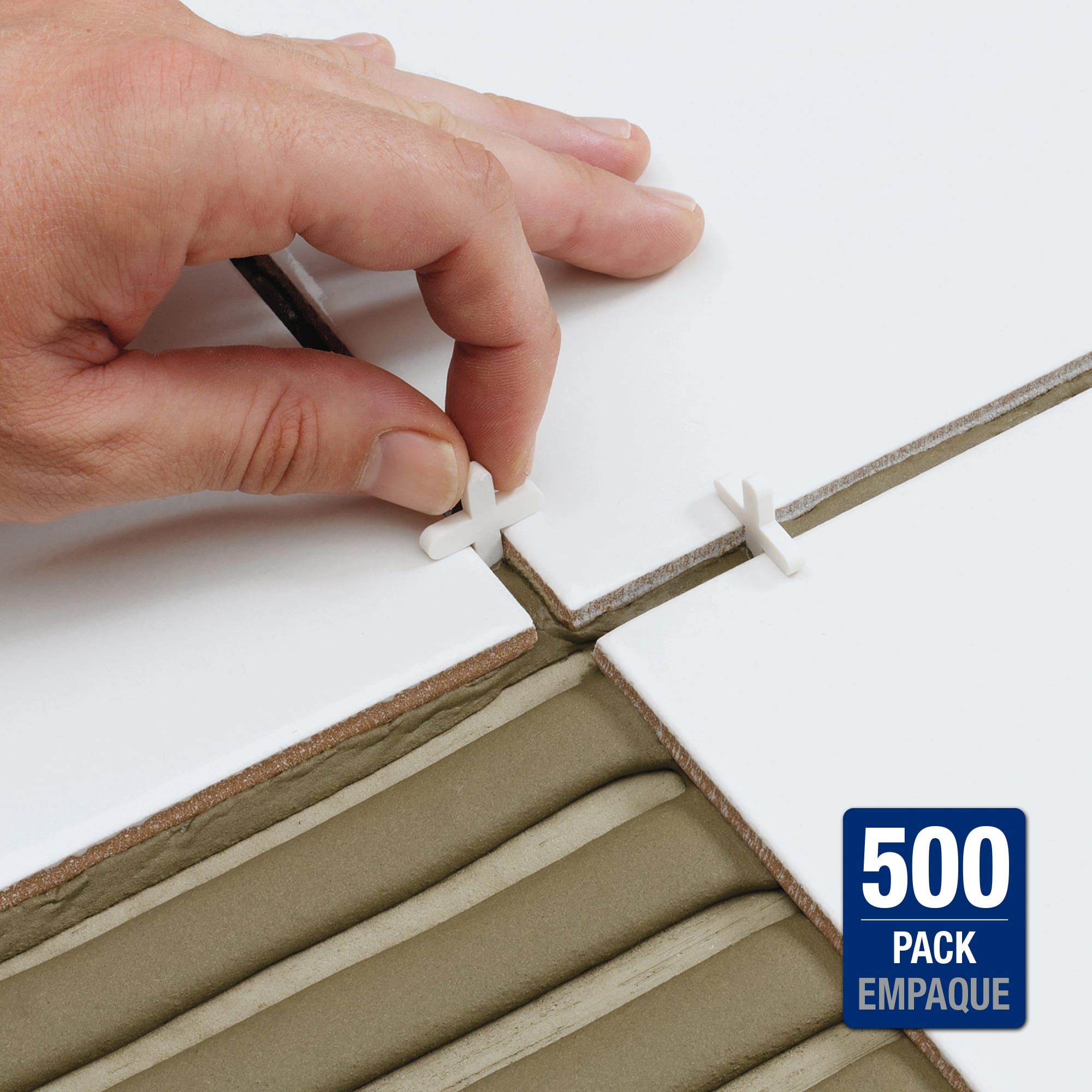 1/8" Flexible Tile Spacers - Traditional Install (500 pack) - 2