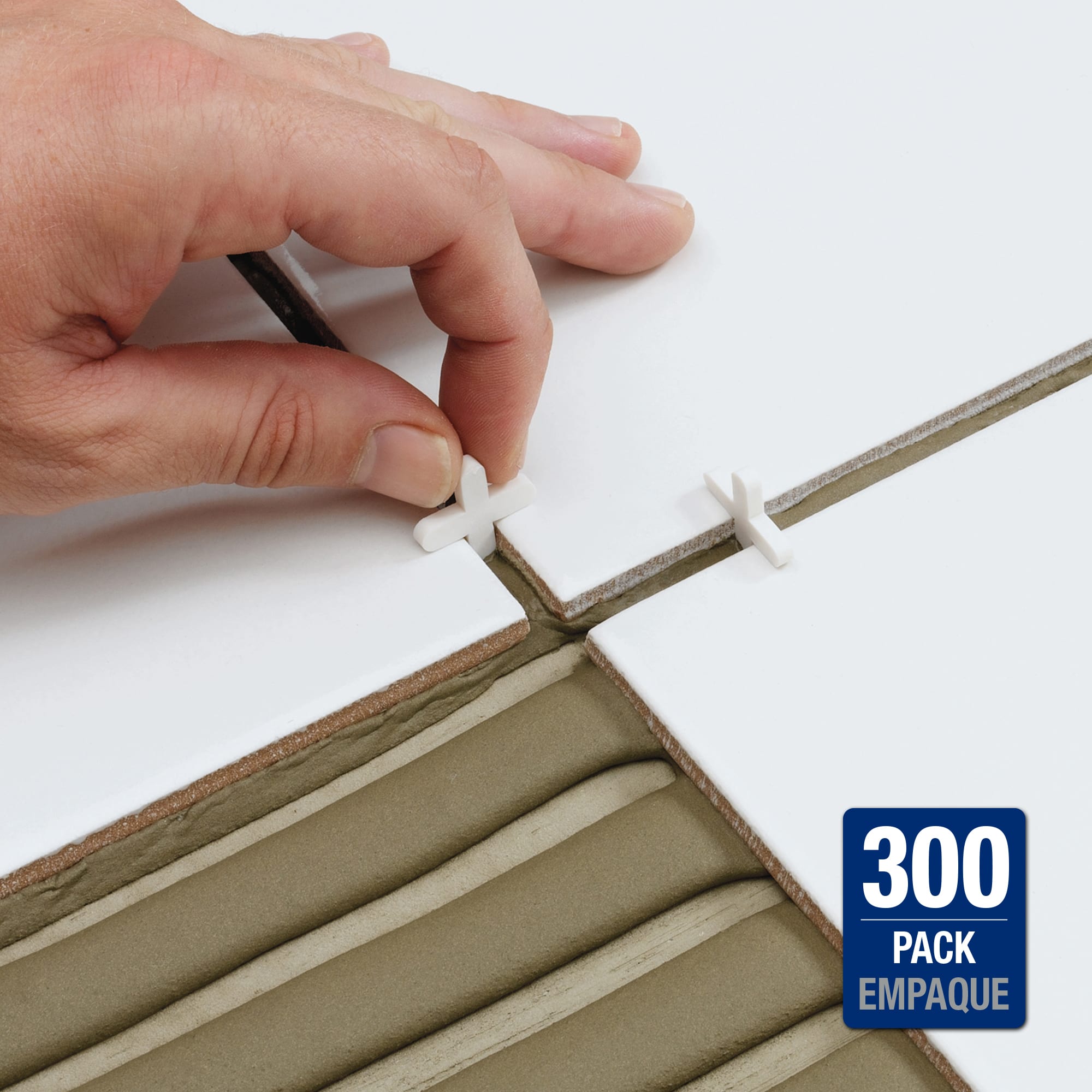3/16" Flexible Tile Spacers - Traditional Install (300 pack) - 2