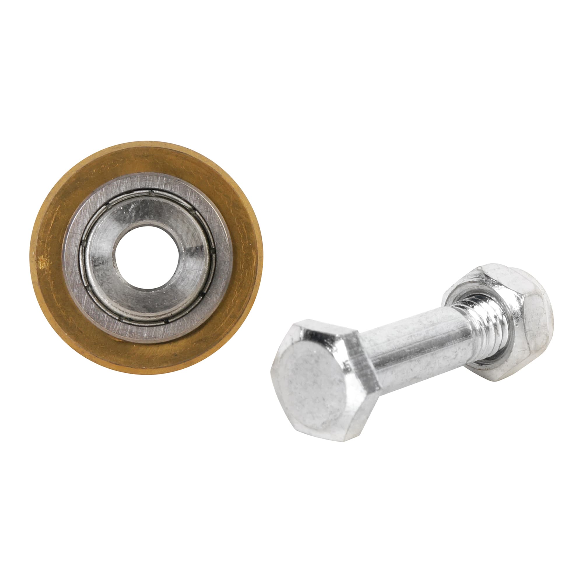 7/8" Titanium Coated Tile Cutter Scoring Wheel w/ Bolt & Lock Nut - 3