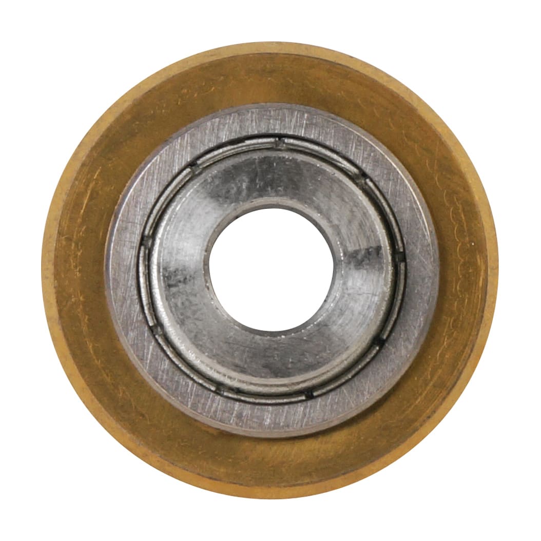 7/8" Titanium Coated Tile Cutter Scoring Wheel w/ Bolt & Lock Nut - 6
