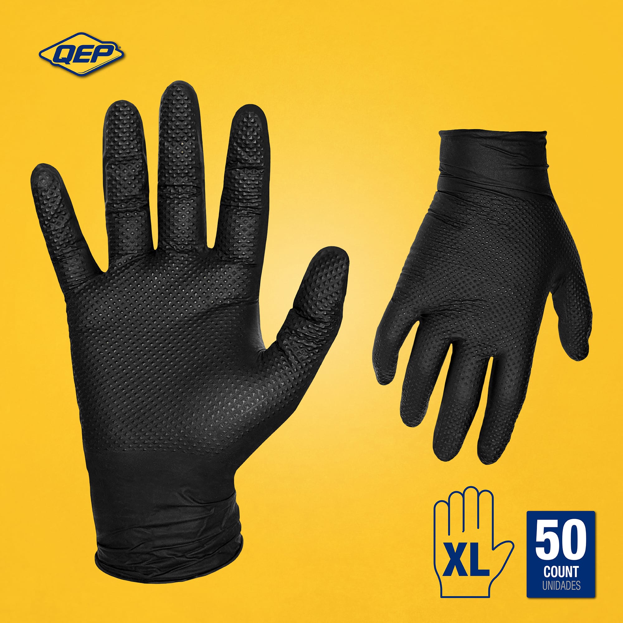 Premium 9 mil Nitrile Gloves for Tile & Stone Installation - XL - 2