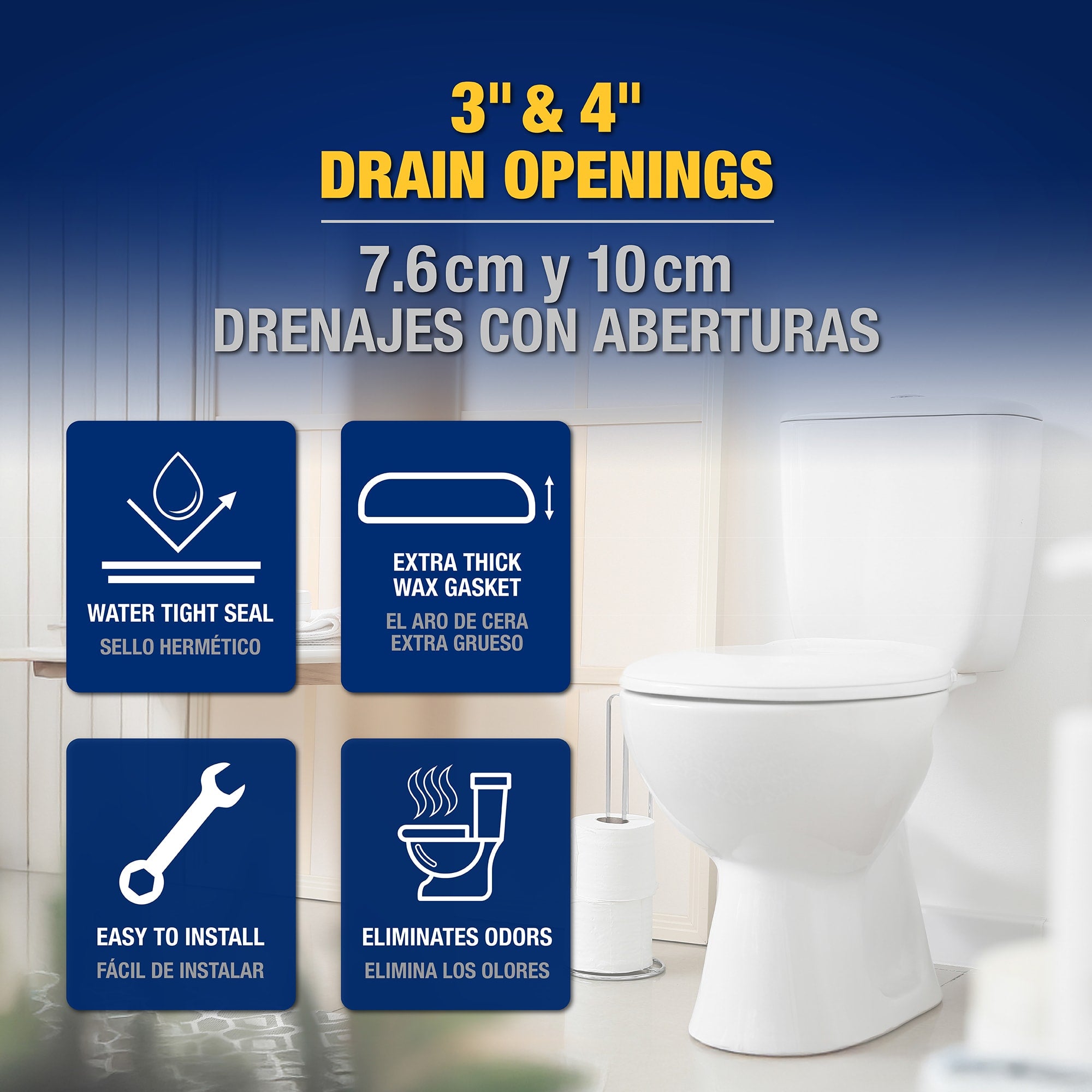 Toilet Installation Kit with 12" Connector - 2