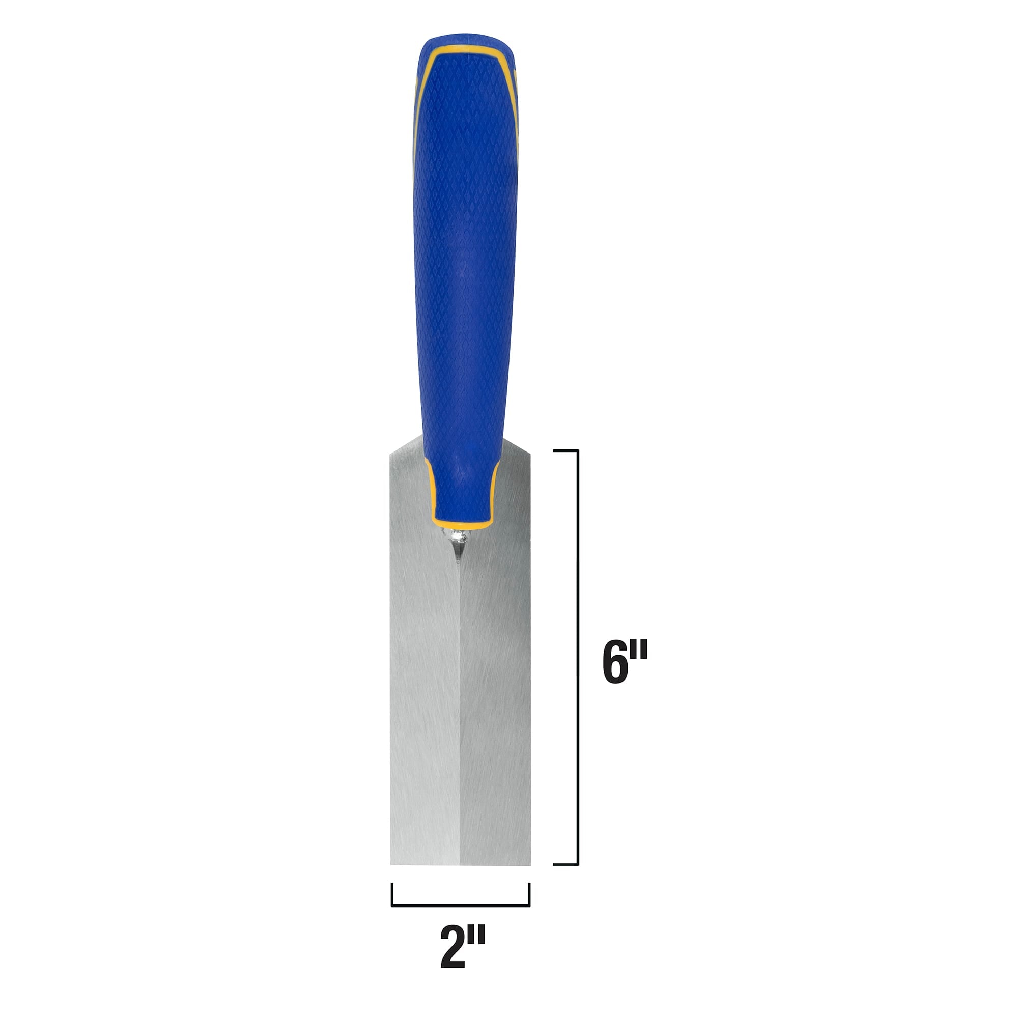 6" x 2" Margin Trowel w/ Steel Blade%2C Comfort Grip & Bucket Hook - 6