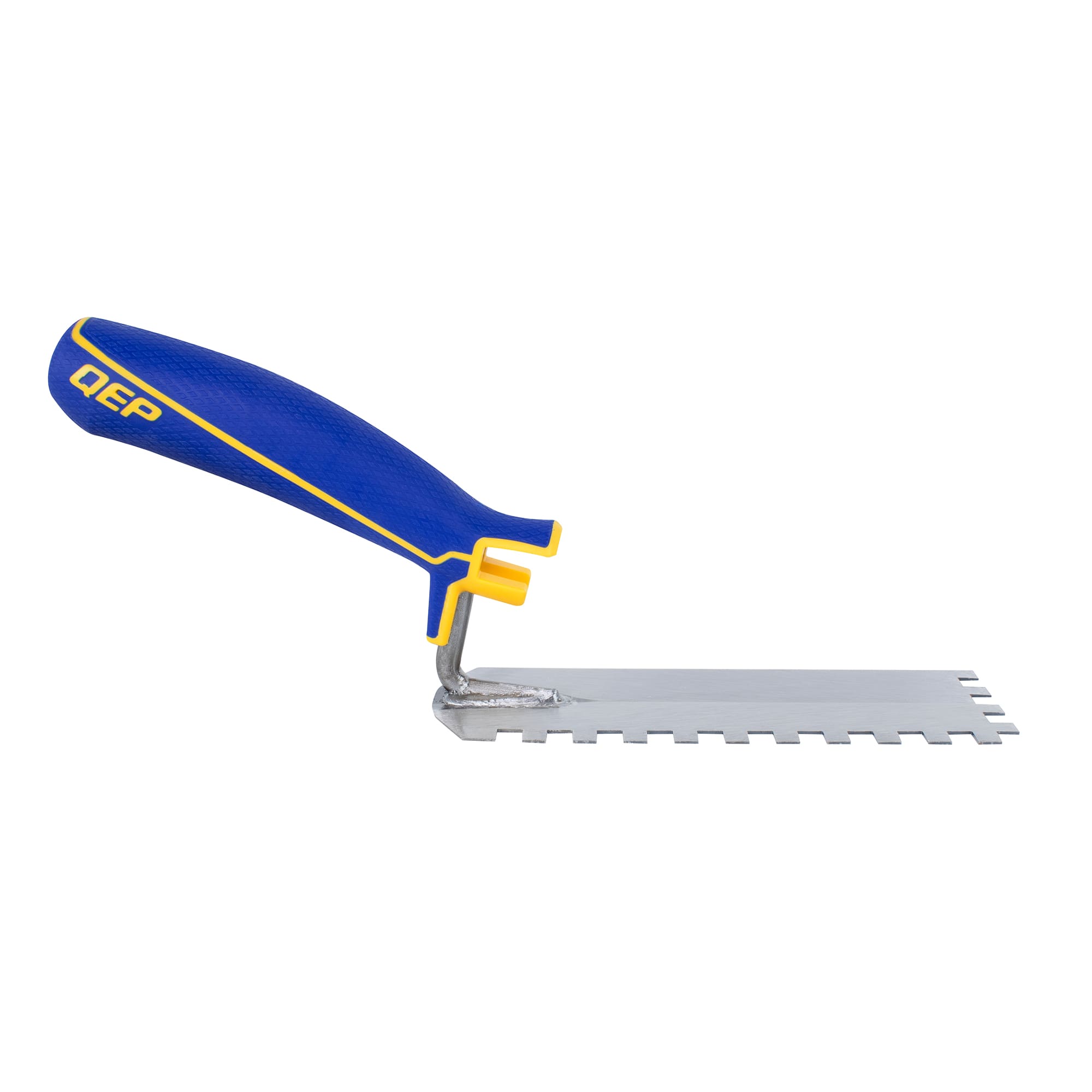 1/4" x 1/4" x 1/4" Square Notch Margin Trowel with Bucket Hook - 7