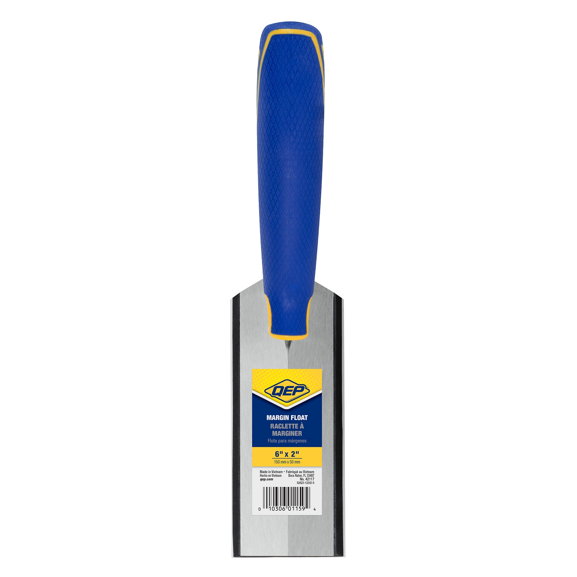 6" x 2" Gum Rubber Margin Float with Comfort Grip Handle - 8