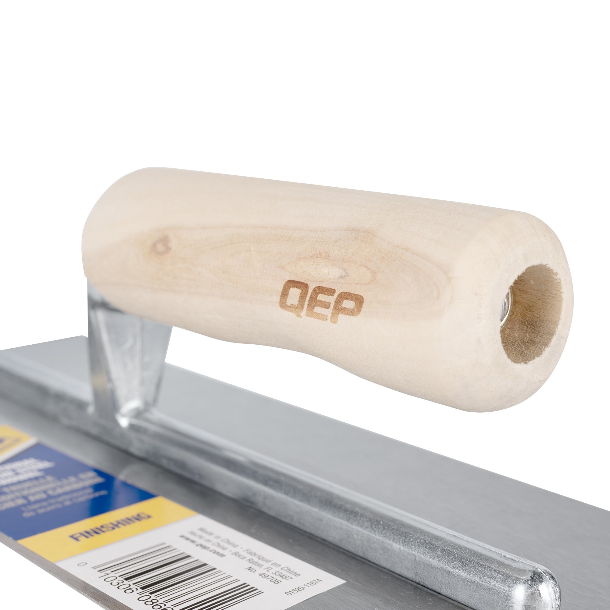 11"x 4-1/2" Patching & Finishing Steel Trowel with Wood Handle - 4