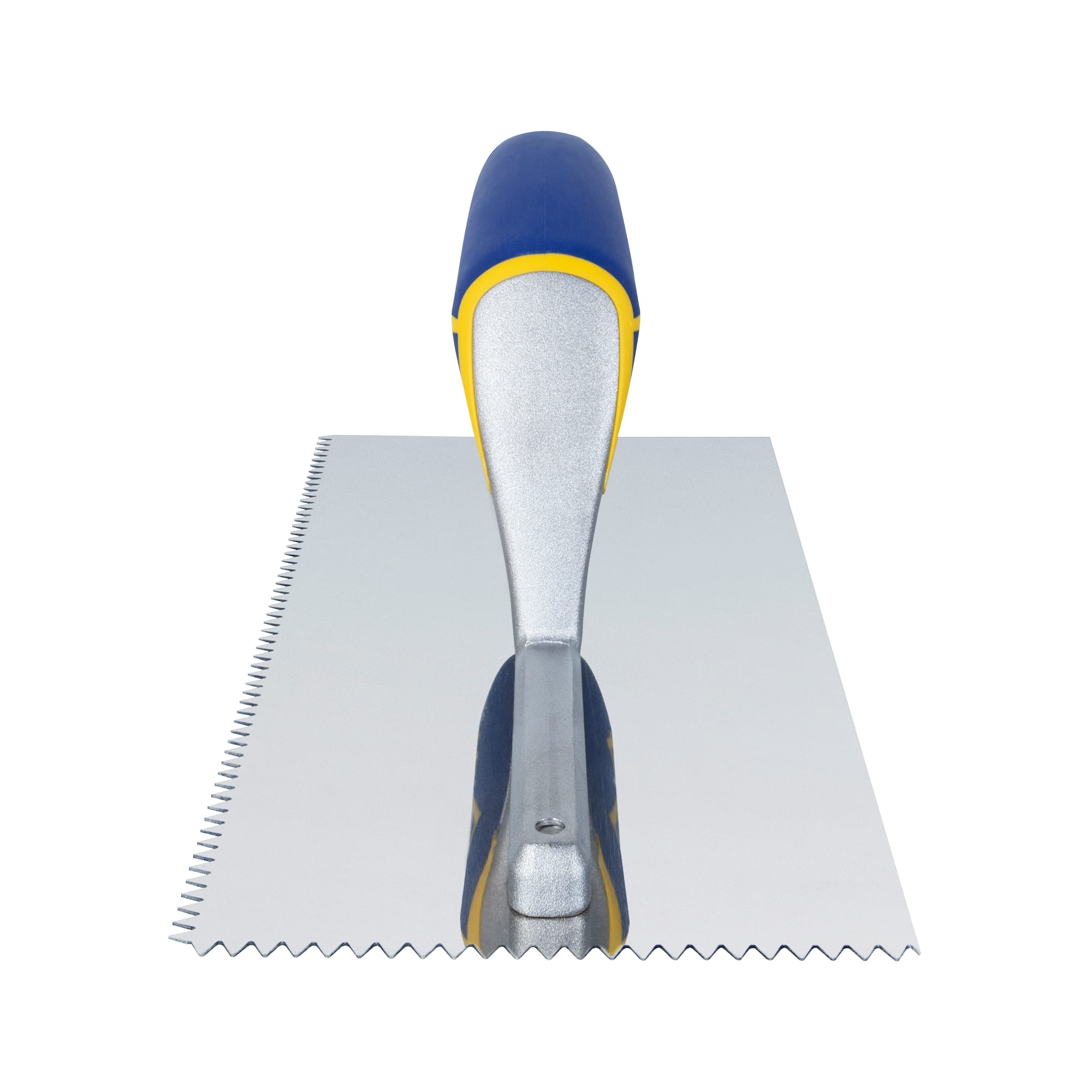3/16" x 5/32" V-Notch Stainless Steel Trowel w/ Comfort Grip Handle - 3