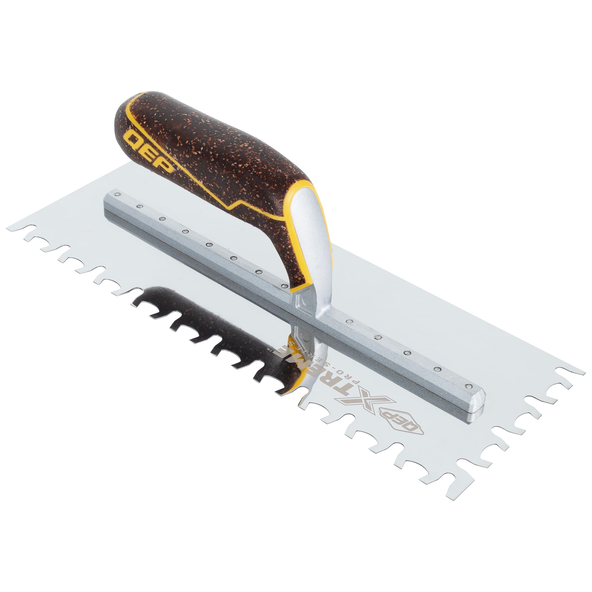 Euro Notch Stainless Steel Xtreme Trowel with Cork Handle - 1