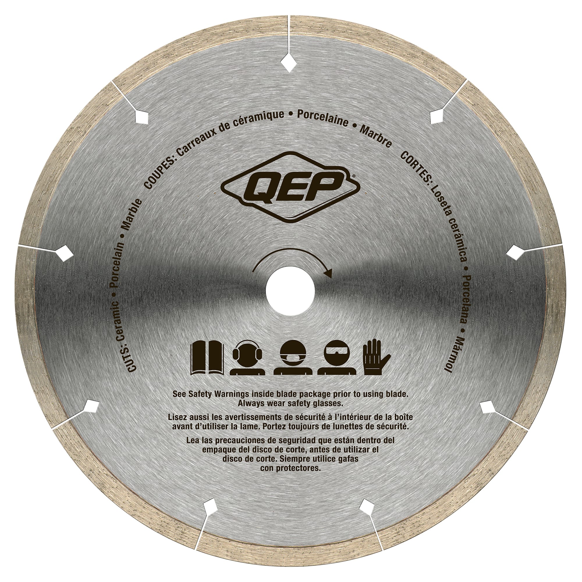 7" Black Widow Premium%2C Thin Rim Diamond Saw Blade for Wet Cuts - 2